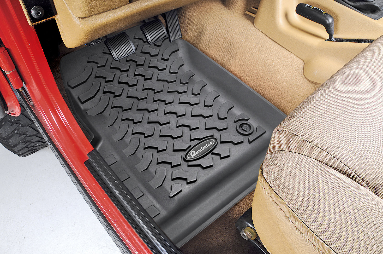 Quadratec Floor Liner Kit For 97-06 Jeep Wrangler TJ 