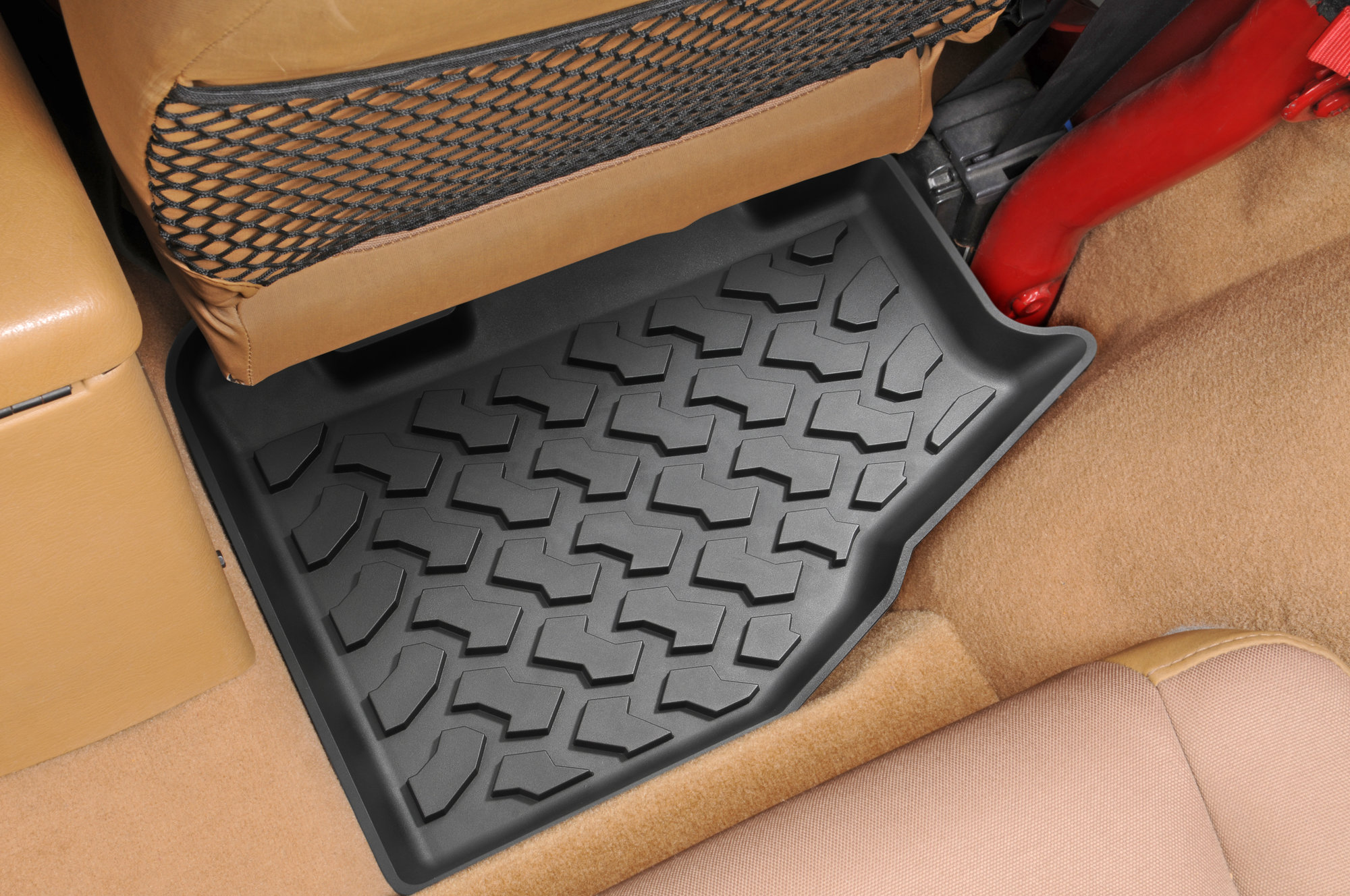 ダブル／ミストブルー Floor Mat Liner Compatible with 1997-2006 Wrangler TJ and LJ  Models, Medesasi OEM Front ＆ 2nd Seat Floor Mats Liners, with 1st Row  Bucket Seat, Black