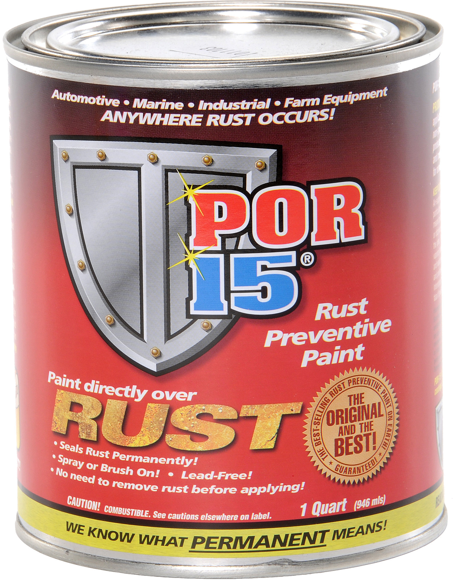 POR-15 45404 Semi-Gloss Black Rust Preventive Coating