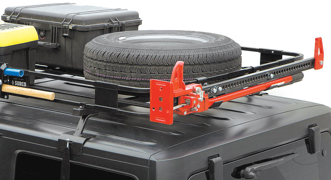 safari rack tire mount