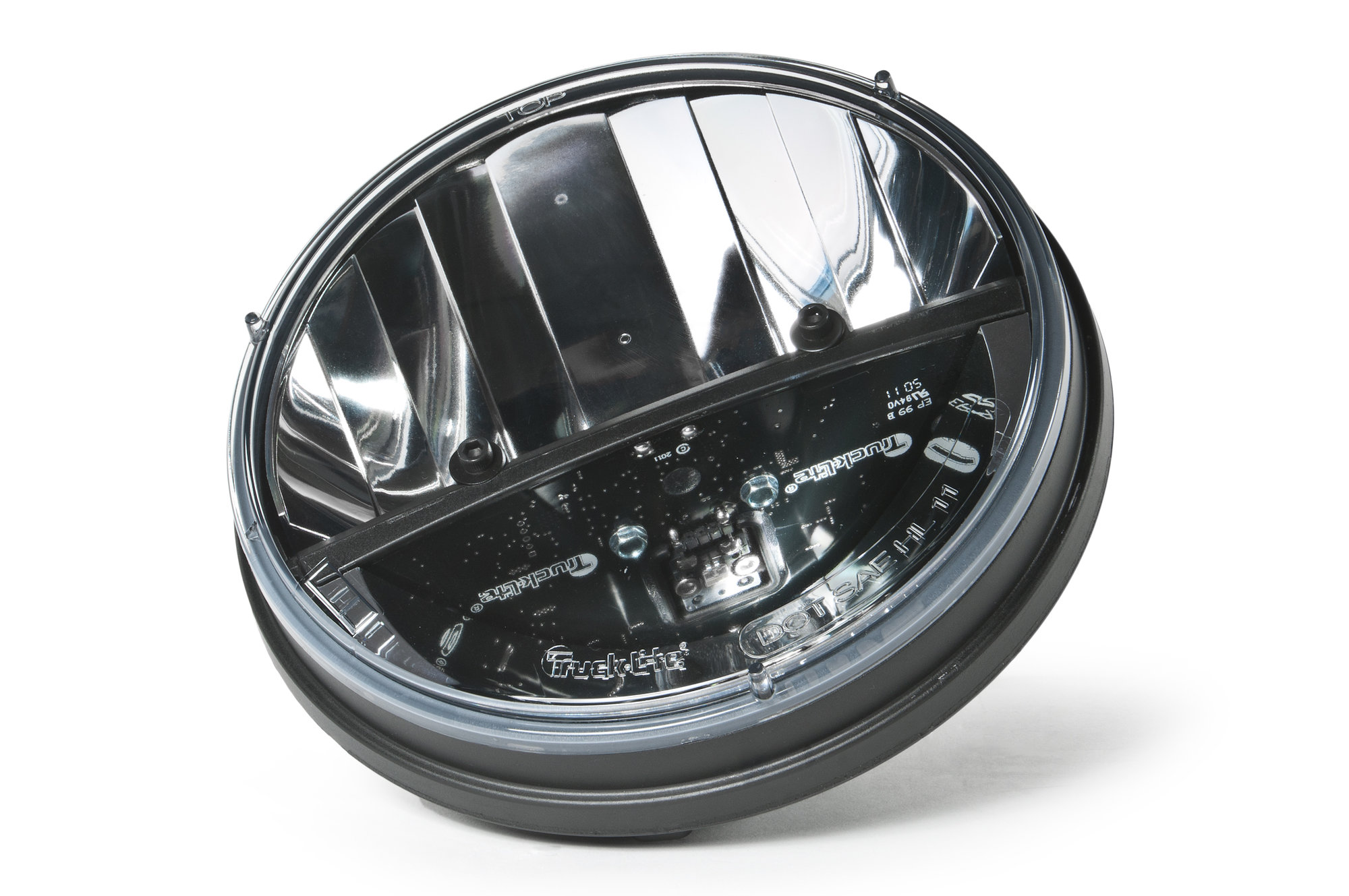 Pair 7 Inch Round LED Headlights Hi/Lo Beam For Mack Granite CV713 Dump Trucks – DOT Certified