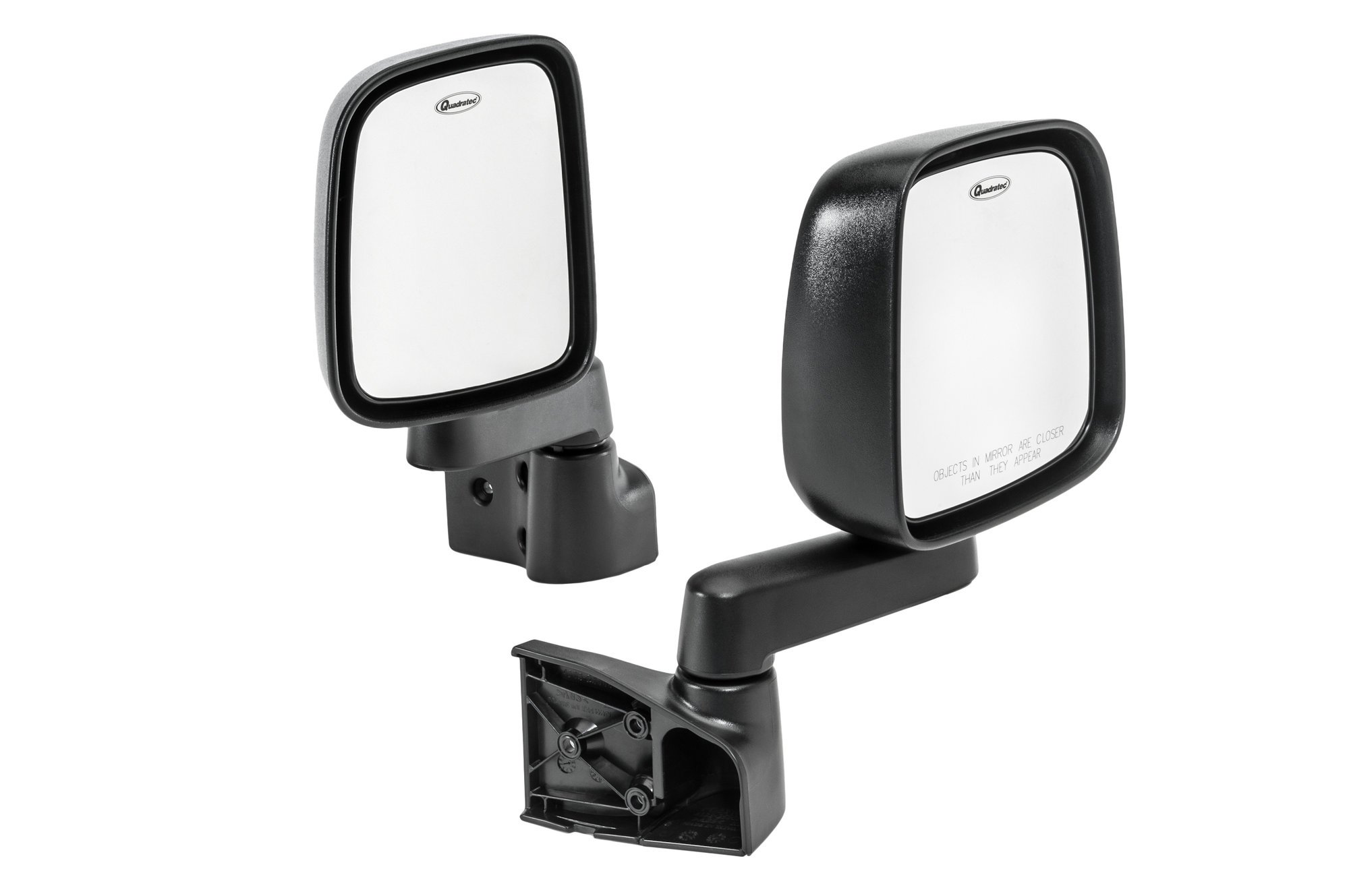 Quadratec 03-06 Factory Styling Replacement Mirror Kit in Black for 87-18 Jeep  Wrangler YJ, TJ, 18-21 JK, JL & JT with Aftermarket Tube Doors | Quadratec