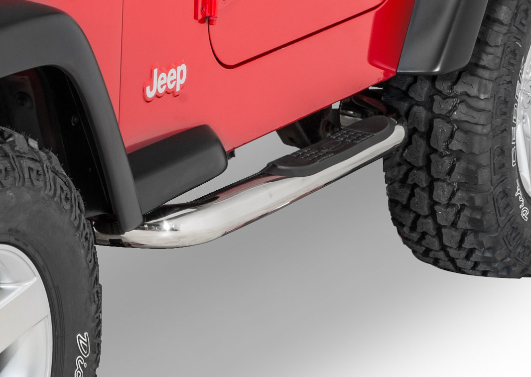 Quadratec QR3 Heavy Duty Side Steps for 87-06 Jeep Wrangler YJ, TJ |  Quadratec