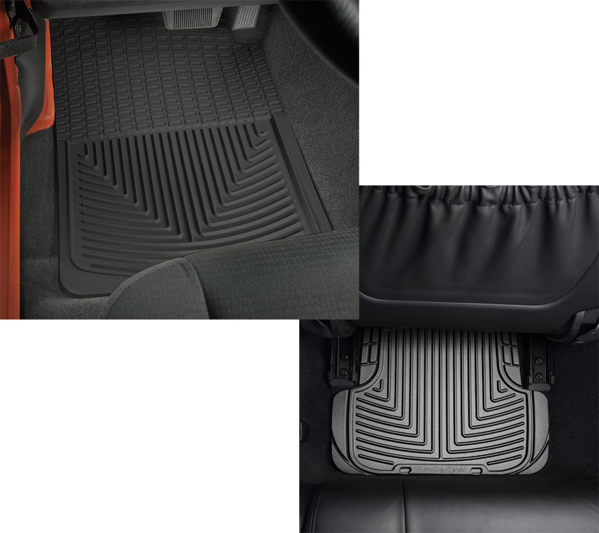 WeatherTech All Weather Front & Rear Floor Mats for 97-06 Jeep Wrangler TJ  | Quadratec