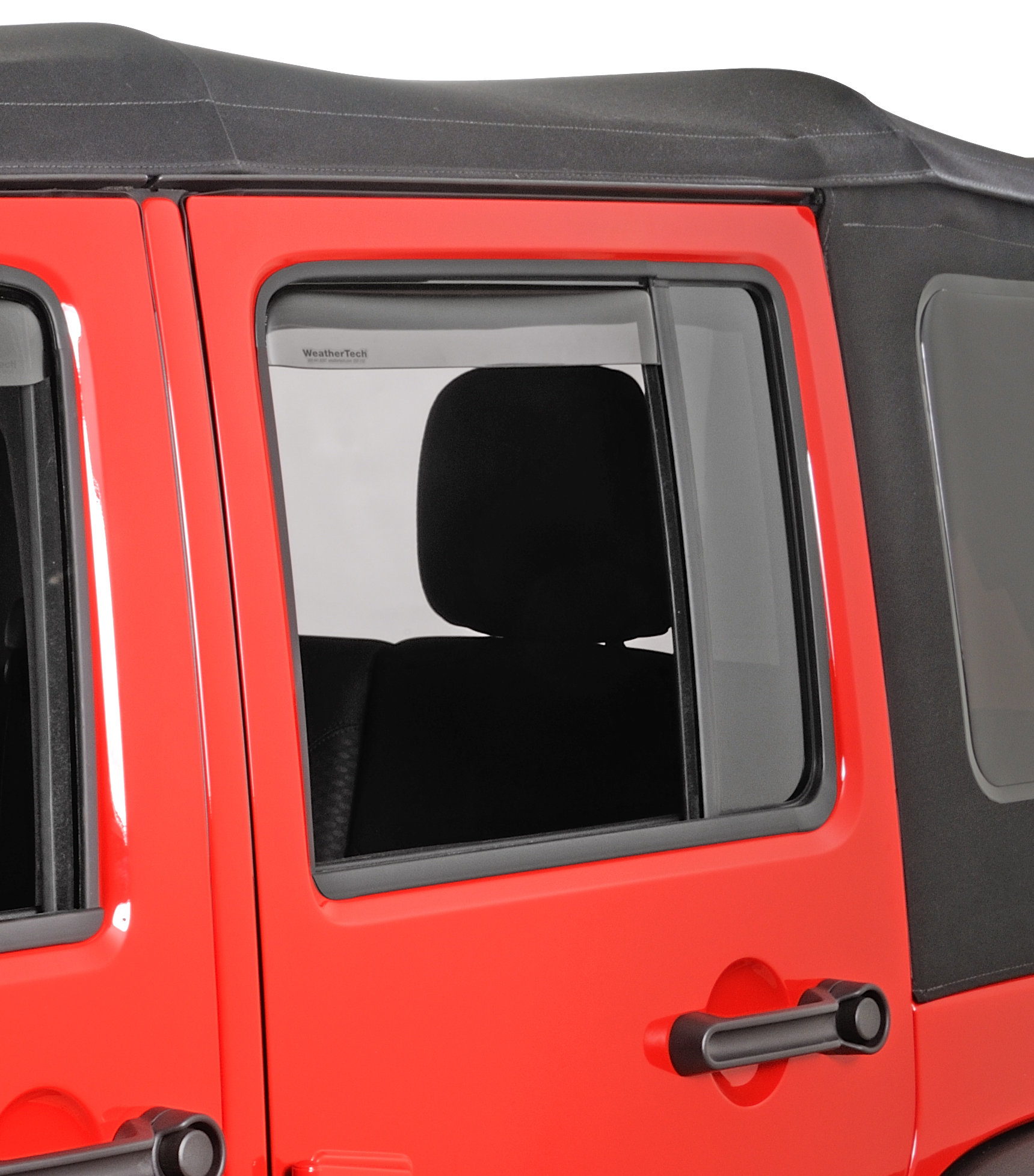 WeatherTech 71443 Rear Side Window Deflectors in Light Smoke for 0712