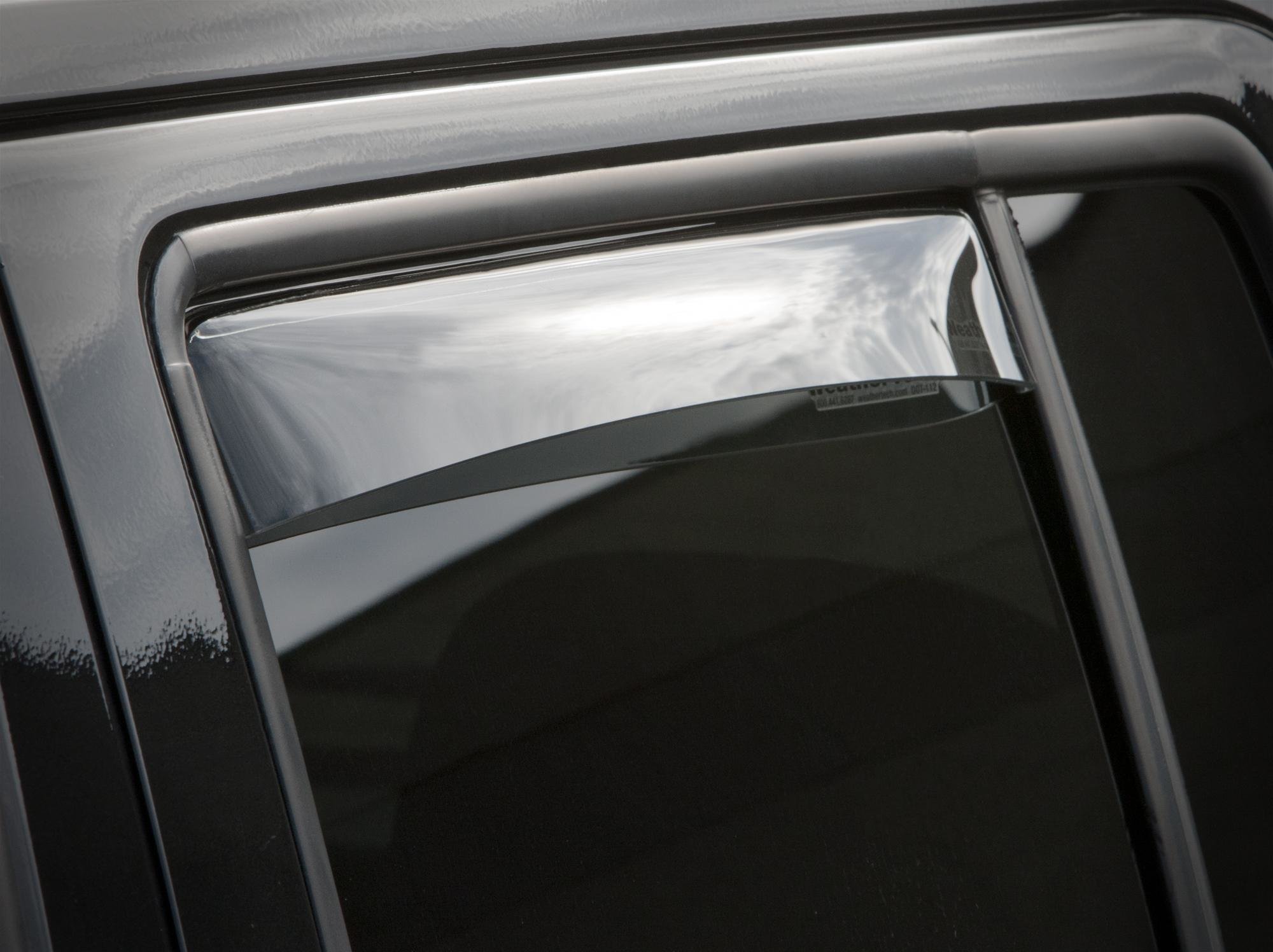 WeatherTech 71444 Rear Side Window Deflector Set in Light Smoke for 07