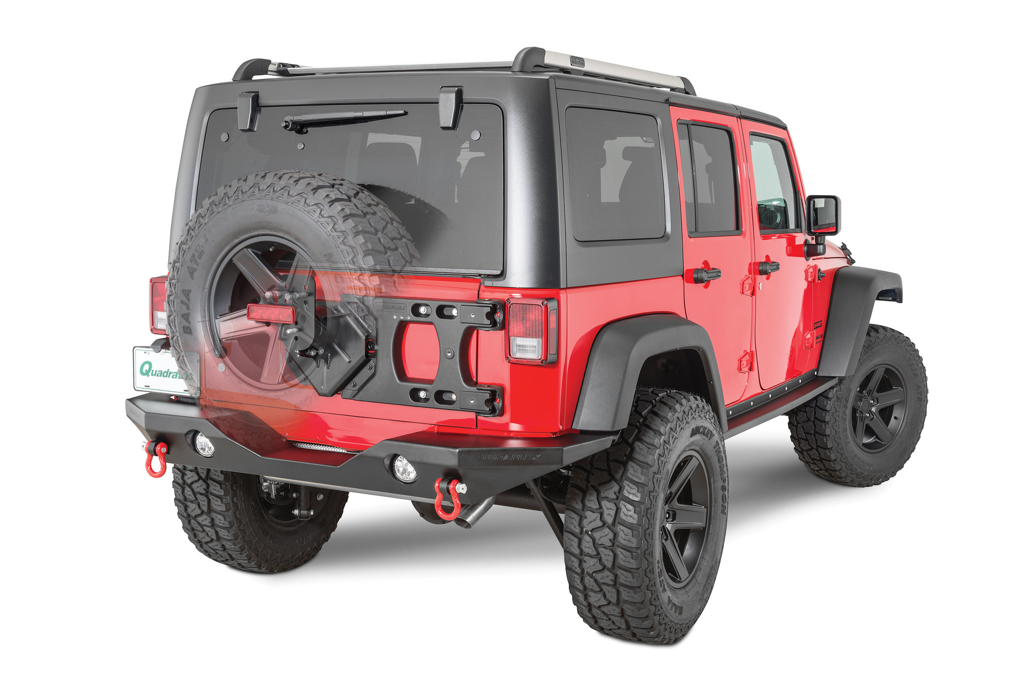 Teraflex 4838130 HD Adjustable Spare Tire Mounting Kit for 07-18 Jeep  Wrangler JK | Quadratec