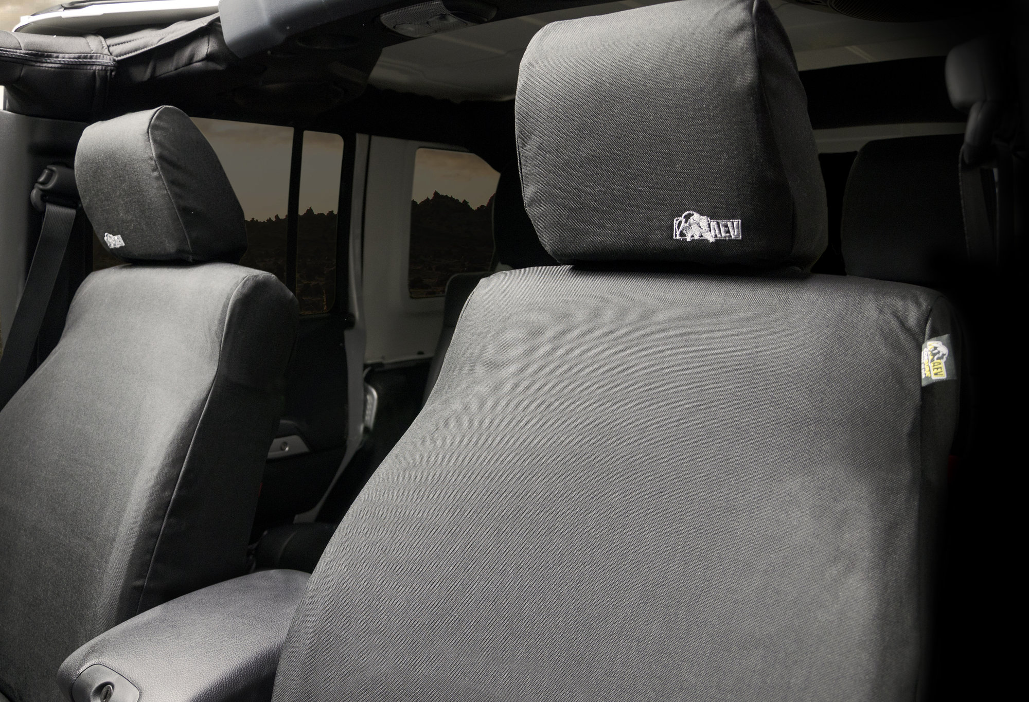 Aev Front Cordura Headrest Covers