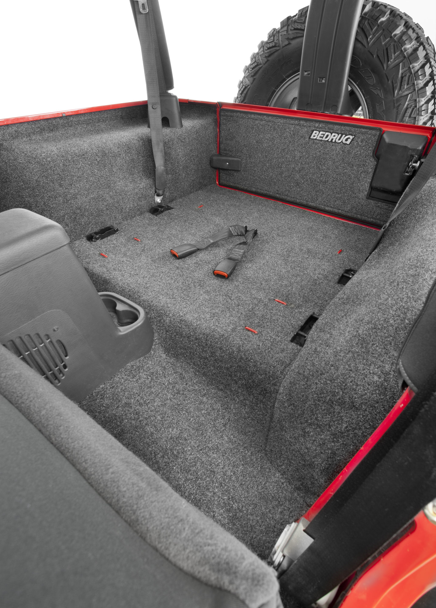 Bedrug Premium Carpeted Floor Covering Kit with Cutouts for 03-06 Jeep  Wrangler TJ with Full Center Console | Quadratec