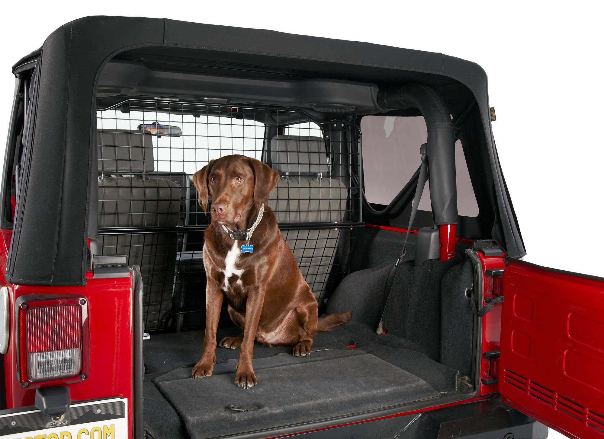 Top 39+ imagen dog barrier for jeep wrangler