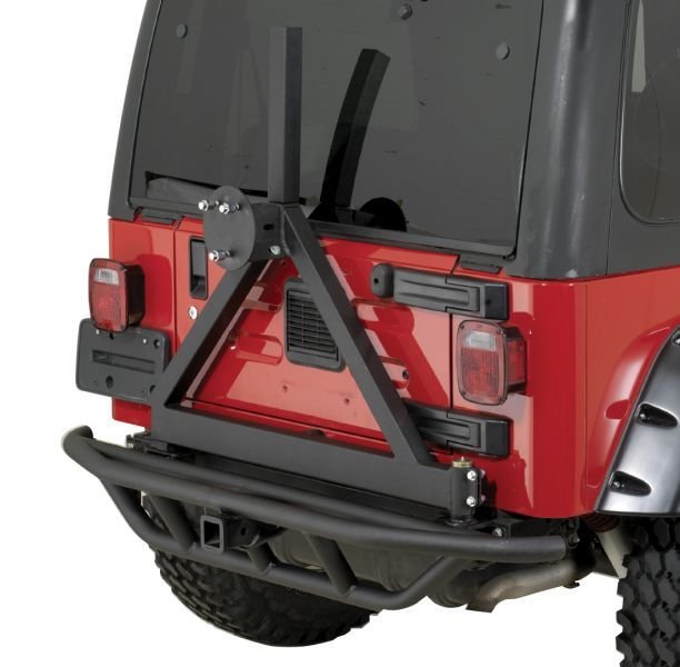 Quadratec QRC Rear Bumper with Tire Carrier for 87-06 Jeep Wrangler YJ, TJ  & Unlimited | Quadratec