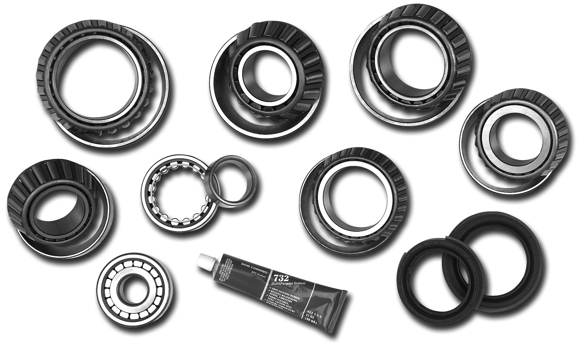 Dana Spicer 2017087 Axle Bearing Rebuild Kit for 2007 Jeep Wrangler JK  Rubicon with Model 44 Rear Axle with Elec Lock | Quadratec