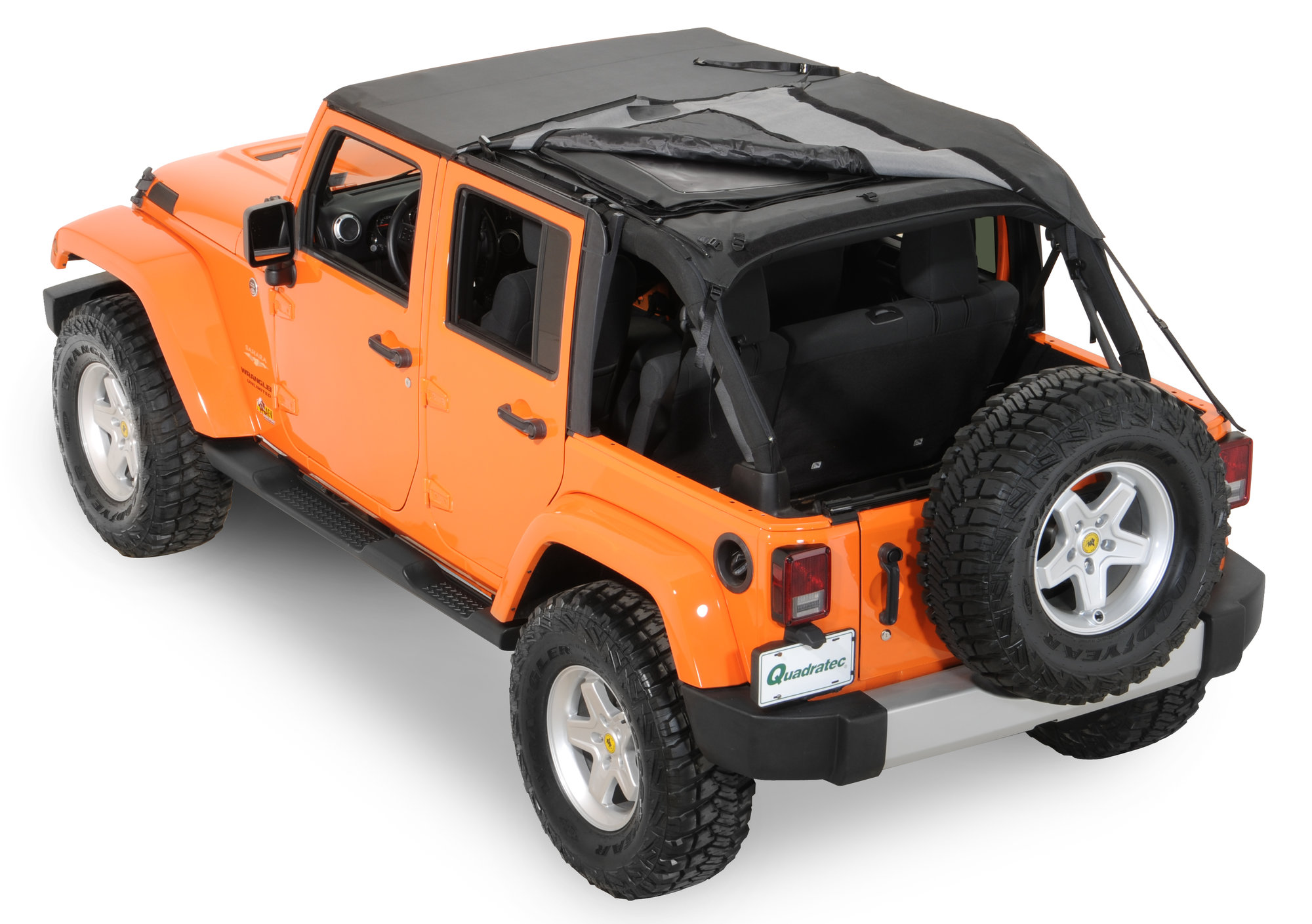Rampage Products 106035 Complete Trail Top Frameless Soft Top for 07-18 Jeep  Wrangler Unlimited JK 4 Door | Quadratec
