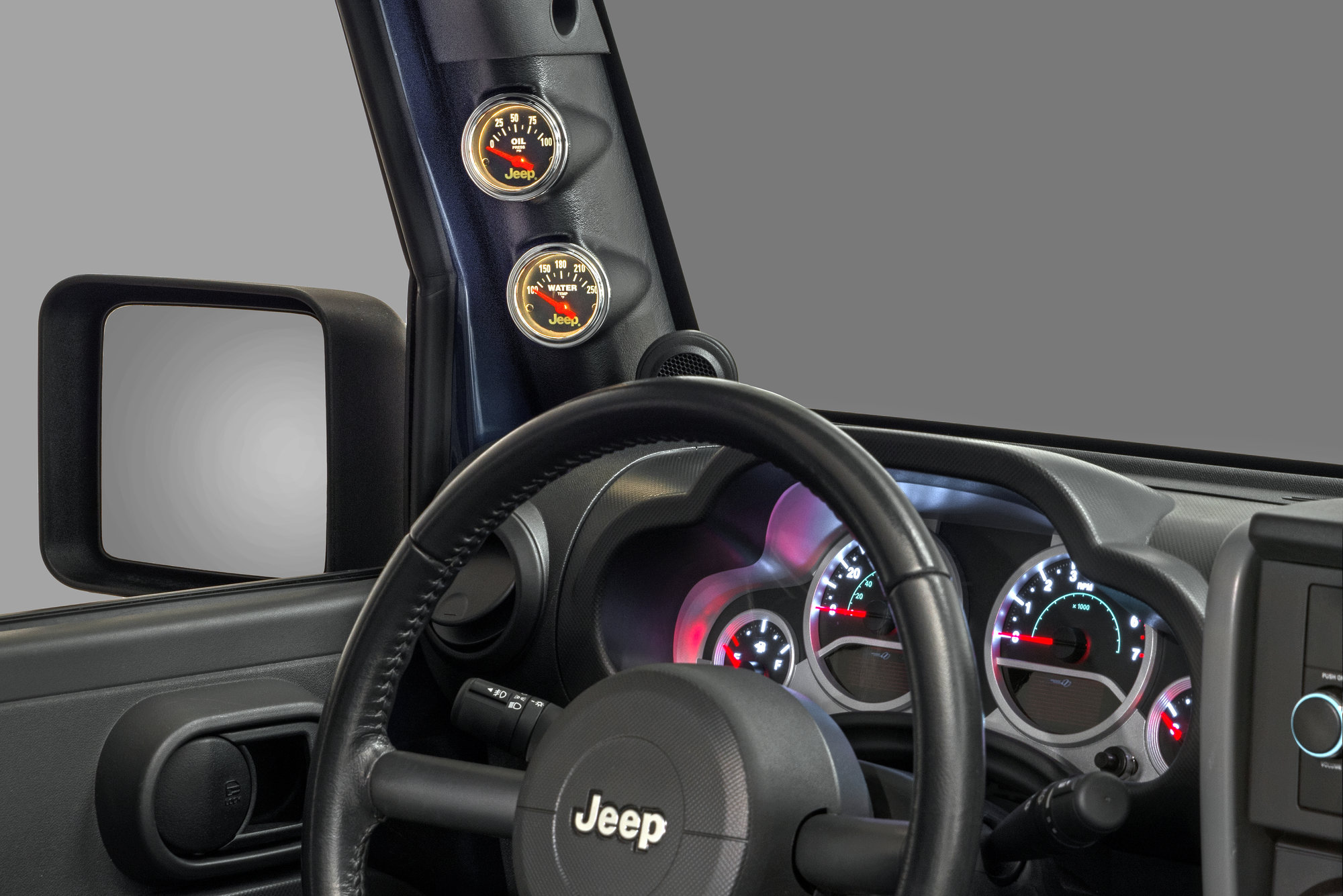 Auto Meter A Pillar Dual Gauge Pod for 07-18 Jeep Wrangler JK | Quadratec