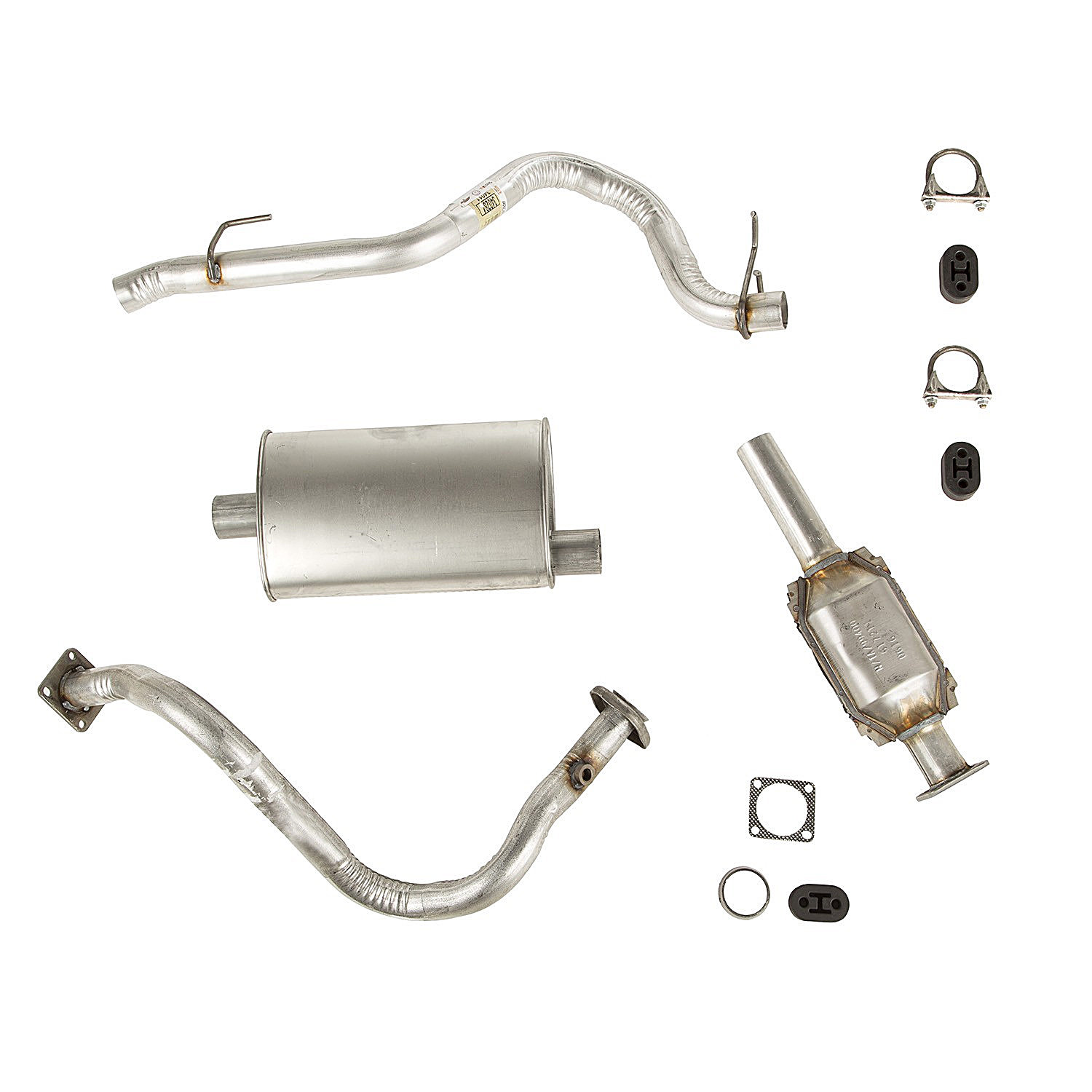OMIX 17606.31 Exhaust Kit for 9395 Jeep Wrangler YJ with 2.5L Engine