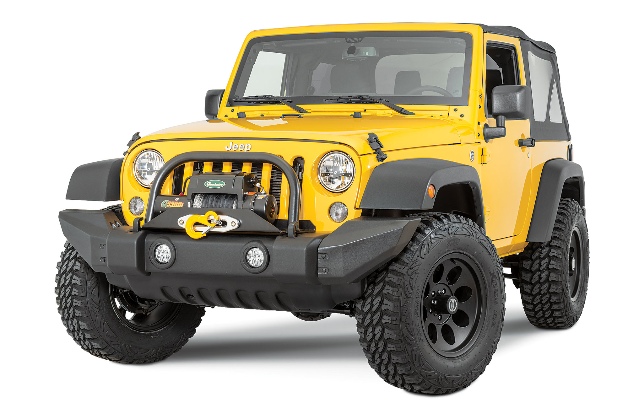 Vertically Driven Products 31555 Stock Bumper Full Width End Cap Conversion  Kit for 07-18 Jeep Wrangler JK | Quadratec