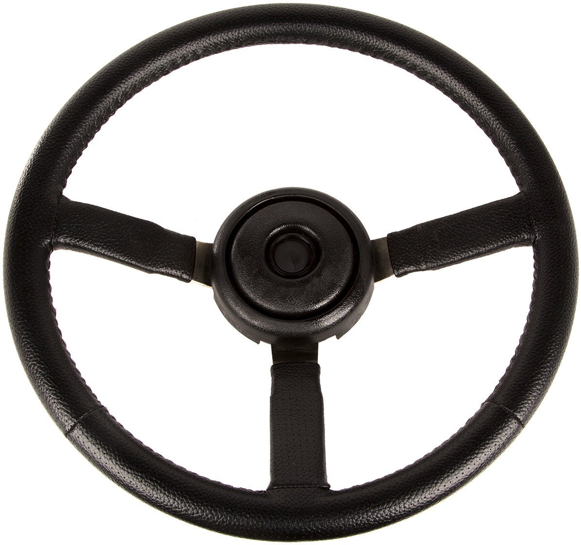 OMIX  Black Leather Steering Wheel for 87-95 Jeep Wrangler YJ &  Cherokee XJ | Quadratec