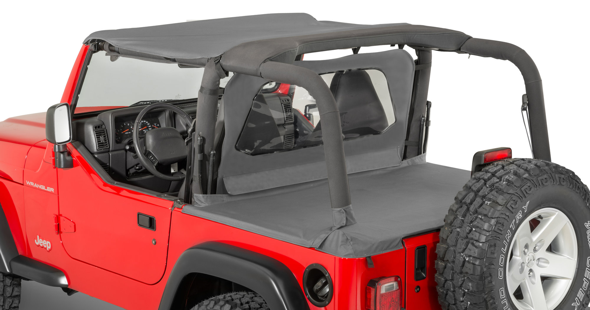 Pavement Ends Sun Cap Cab Curtain Cargo Cover Combo In Black