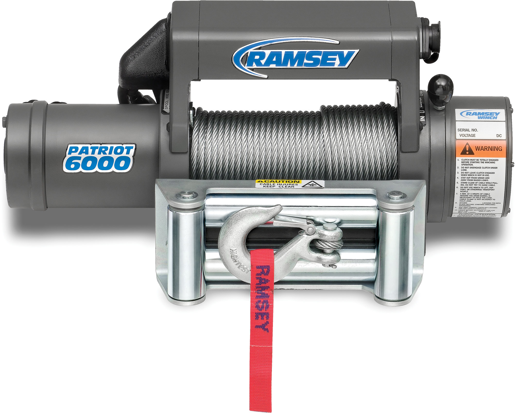 Ramsey 109157 Patriot 6000 Winch with 12 ft. Wire Pendant Remote