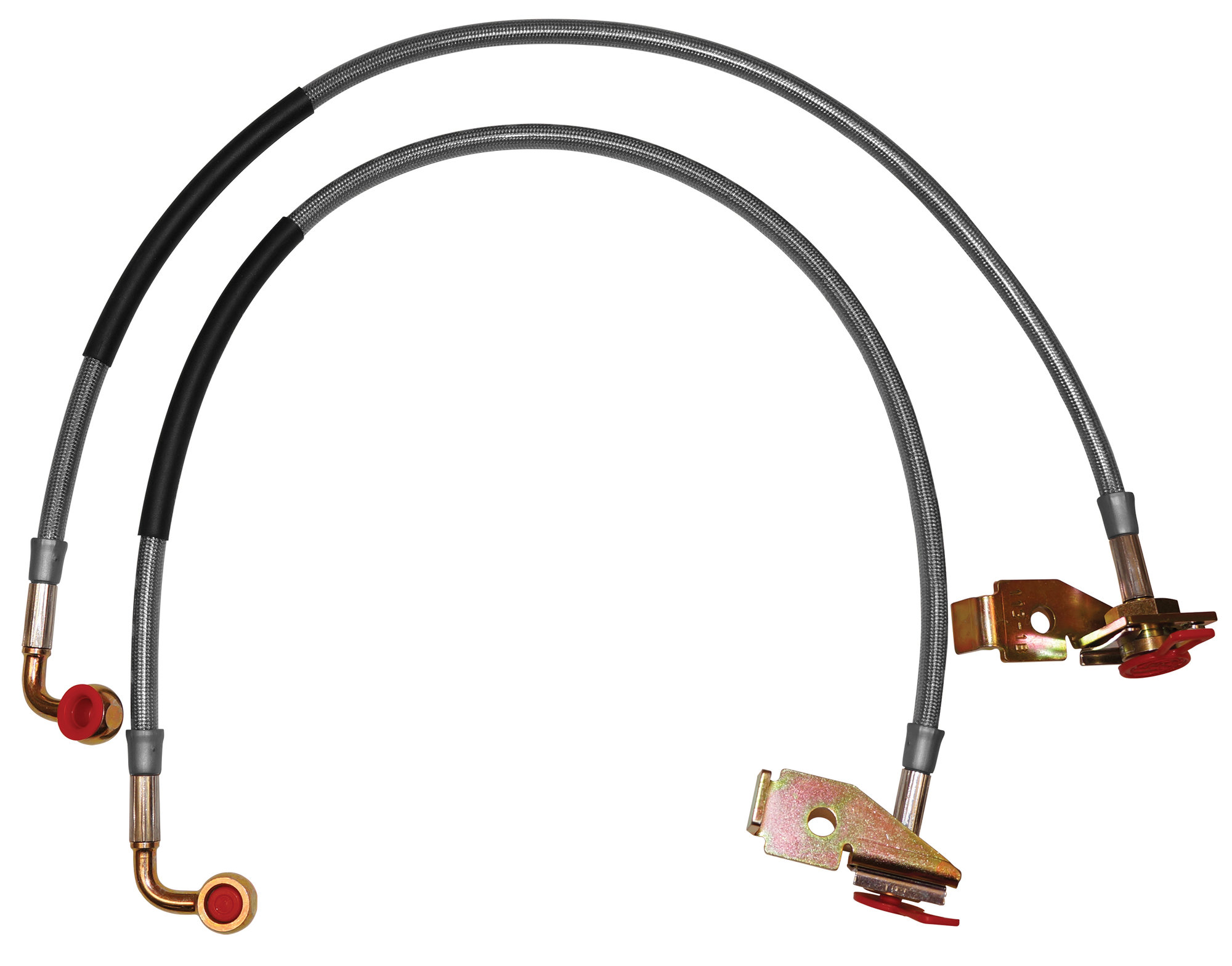 Rancho RS6249 Extended Length Front Brake Lines for 97-06 Jeep Wrangler TJ  & Unlimited | Quadratec