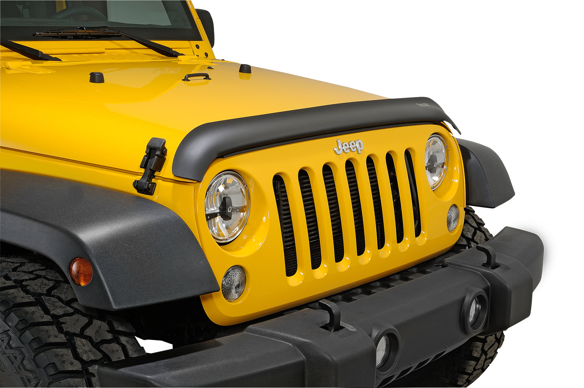 Rugged Ridge  Bug Deflector in Matte Black for 07-18 Jeep Wrangler  JK | Quadratec