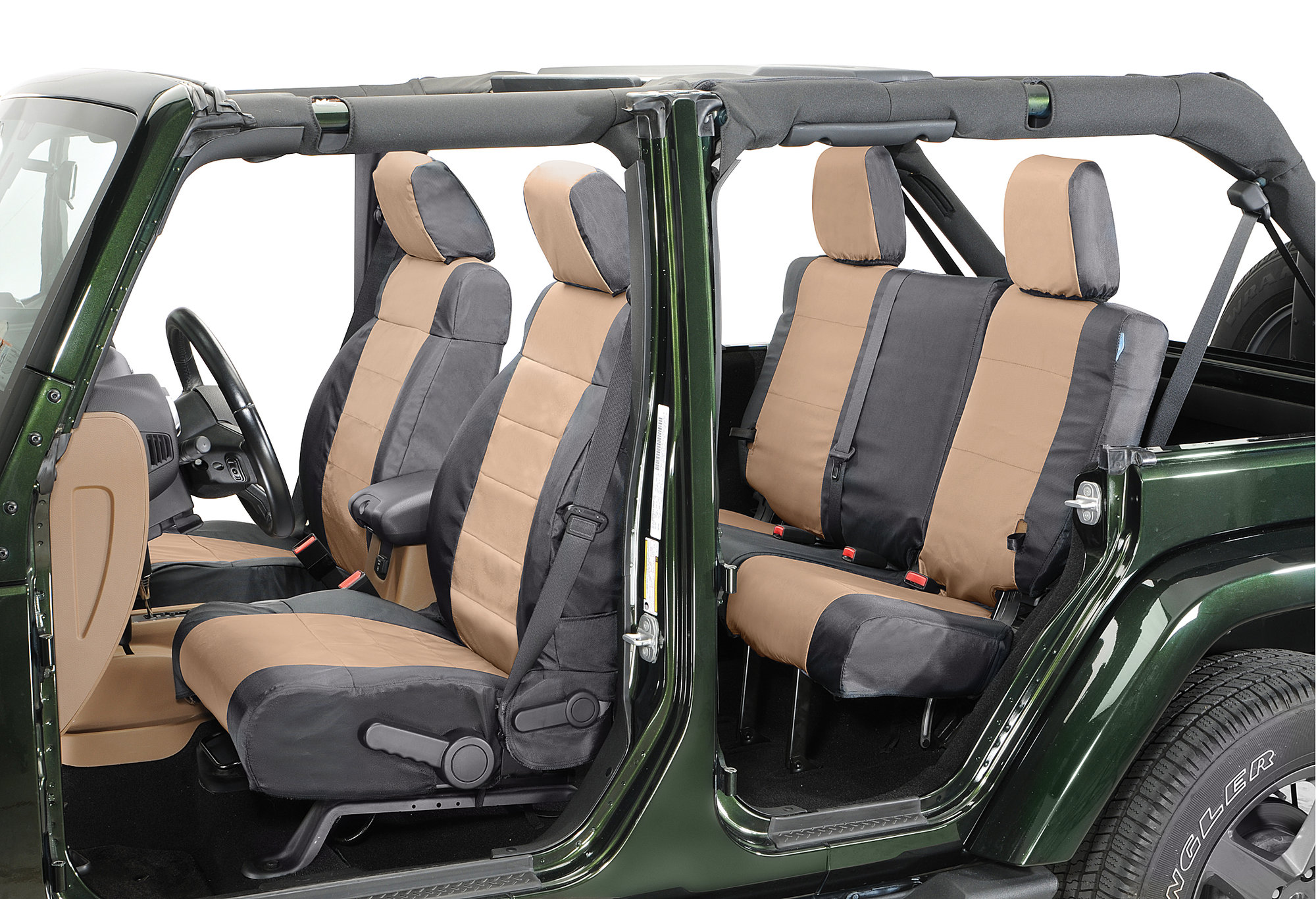 Coverking Front & Rear Ballistic Nylon Seat Cover Combo for 1997-2002 Jeep  Wrangler TJ | Quadratec