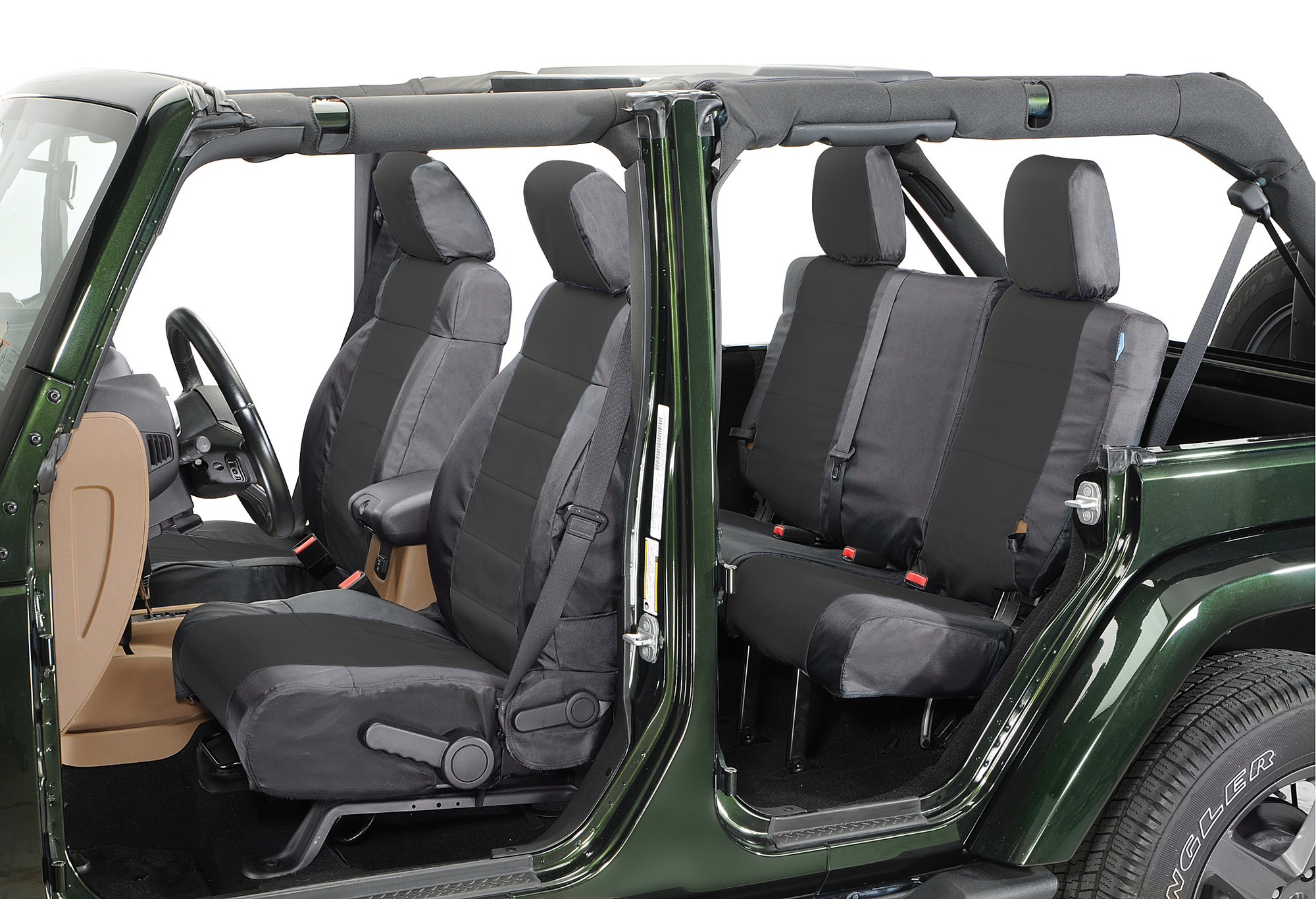 Coverking Front & Rear Ballistic Nylon Seat Cover Combo for 97-02 Jeep  Wrangler TJ | Quadratec