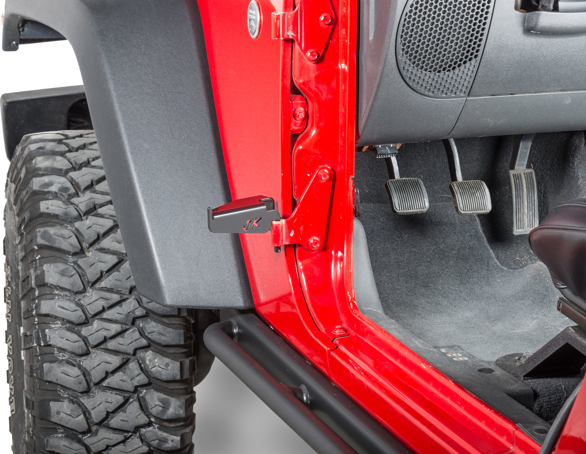 Skid Row Offroad JP-5019 Front Foot Peg with JK Logo for 07-18 Jeep  Wrangler JK | Quadratec