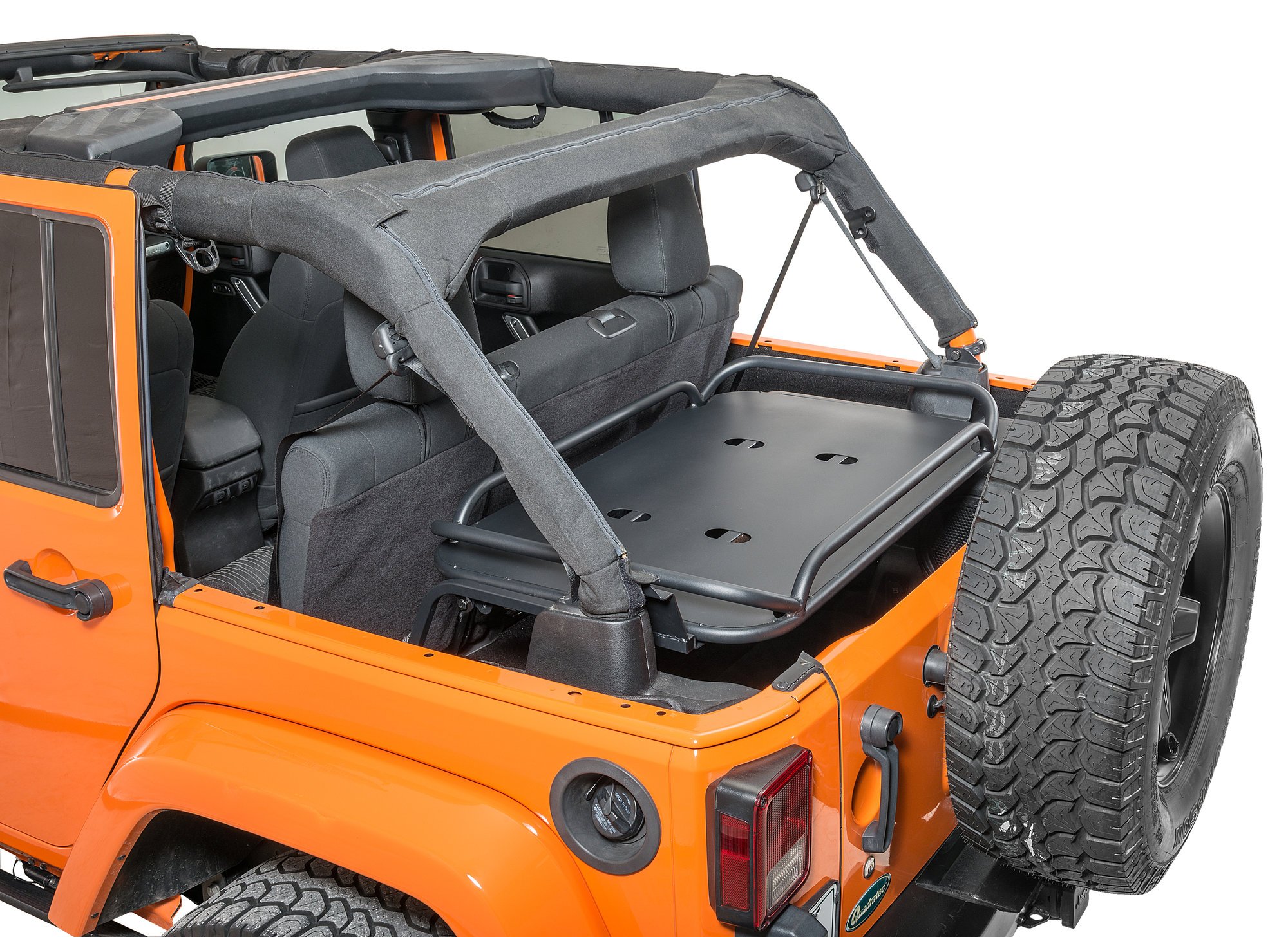 Rampage Products 86623 Rear Interior Sport Rack for 07-18 Jeep Wrangler  Unlimited JK 4 Door | Quadratec