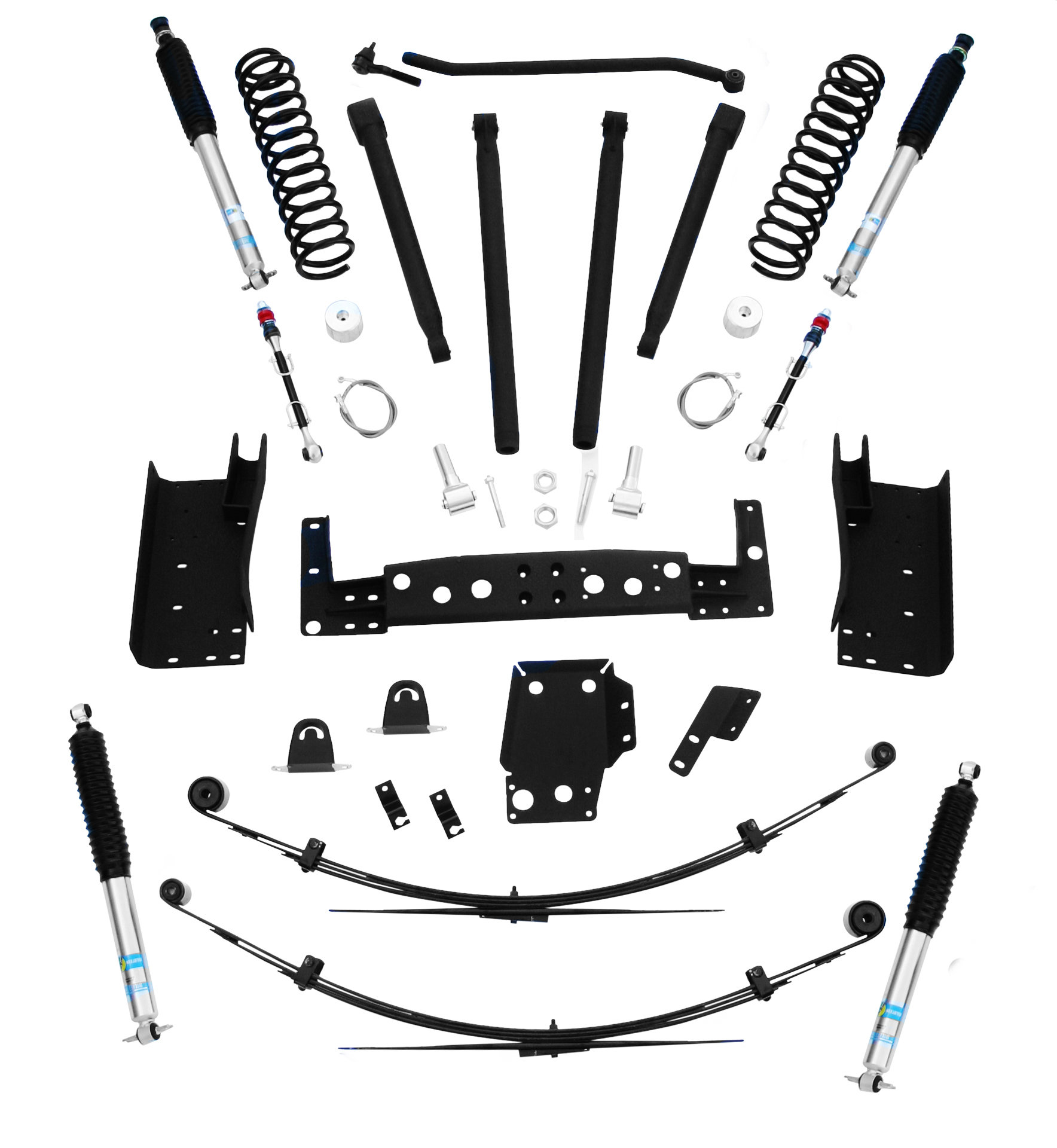 RCD Suspension 1045684 6" Long Arm Kit with Bilstein Shock Absorbers