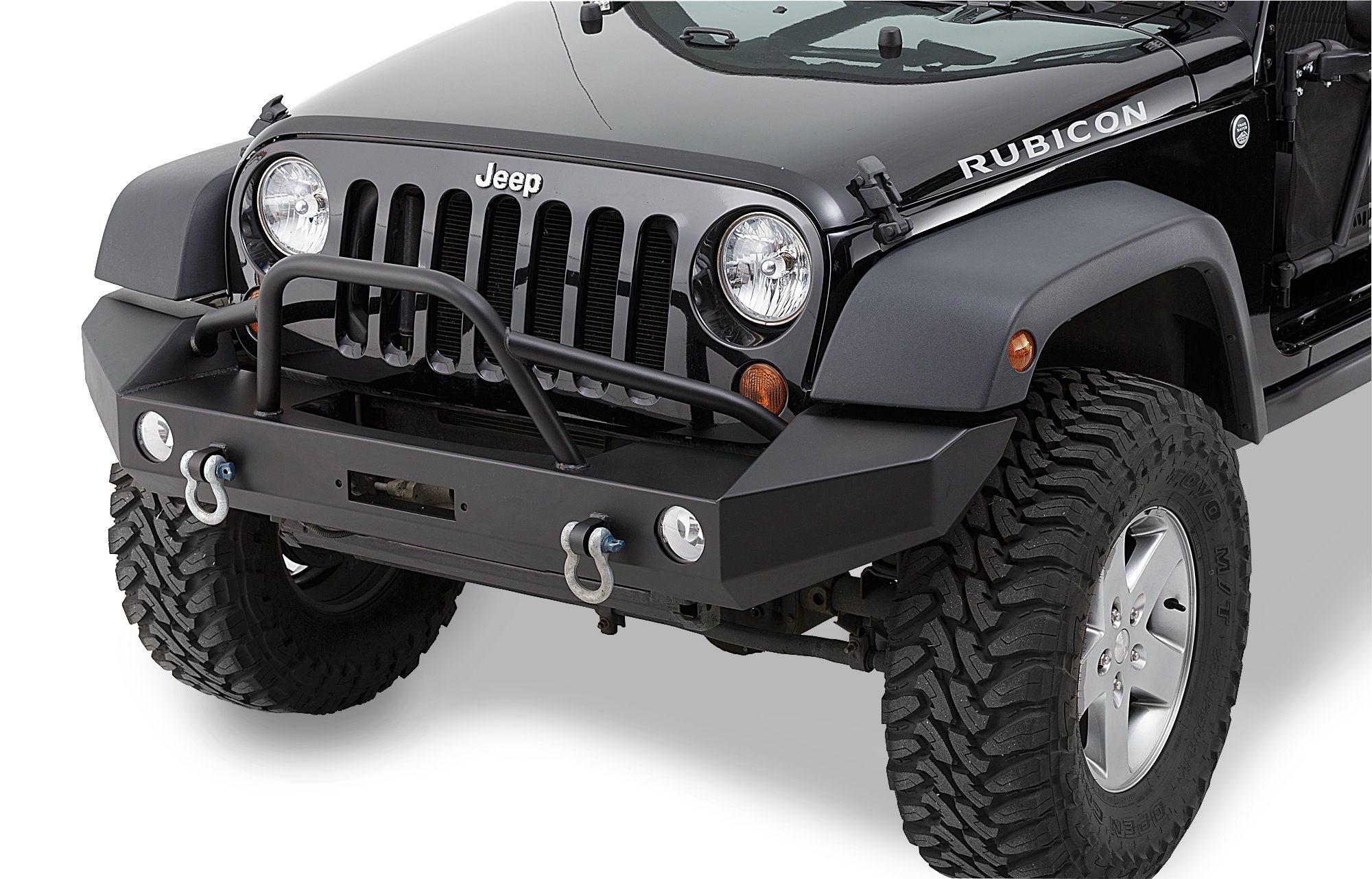 Warrior Products 59950 Full Width Front Winch Bumper with Brush Guard for 07-18  Jeep Wrangler JK | Quadratec
