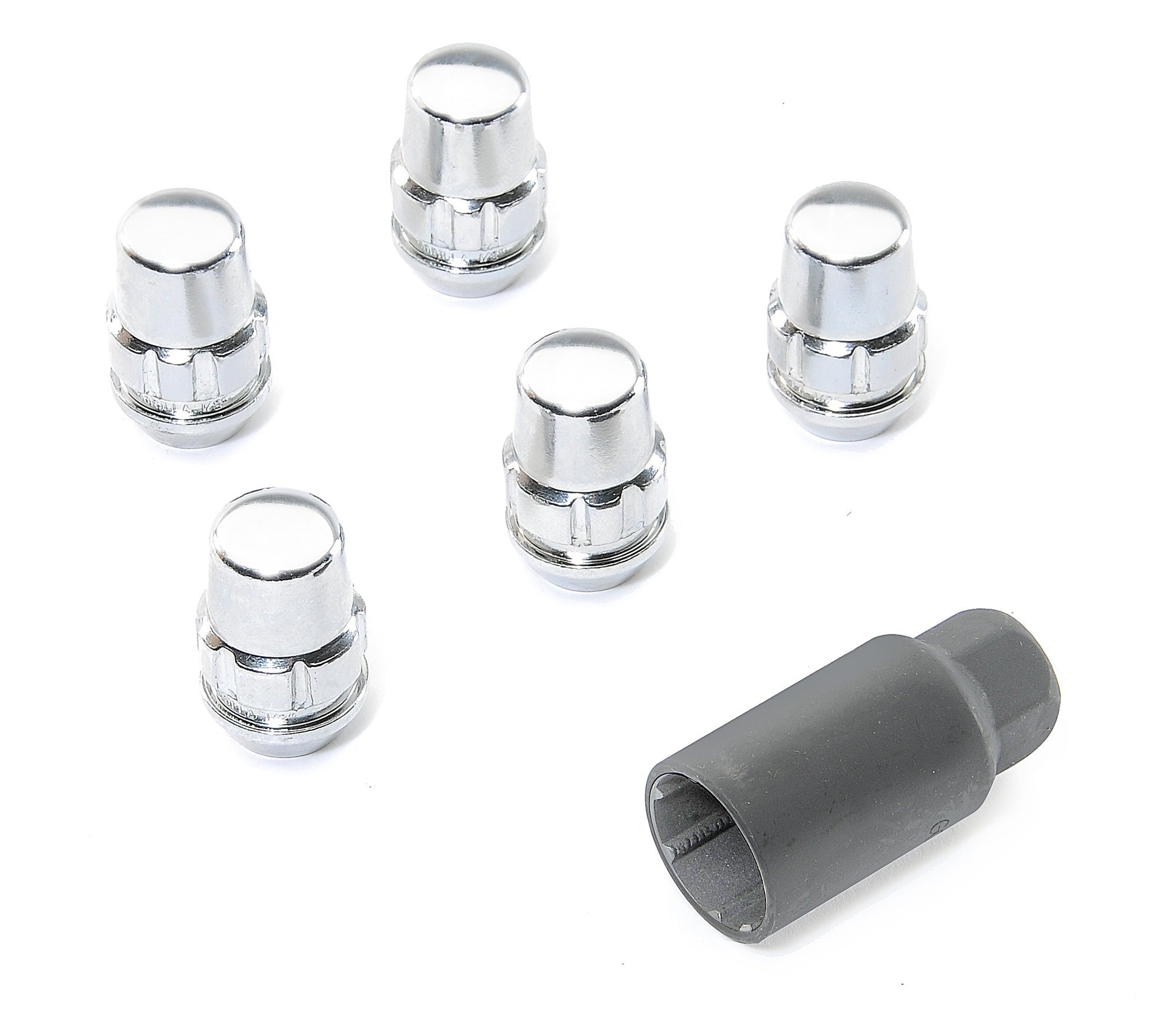 Gorilla Automotive 71481NB5 Gorilla High Security Wheel Lock Set in Chrome  for Jeep Vehicles | Quadratec