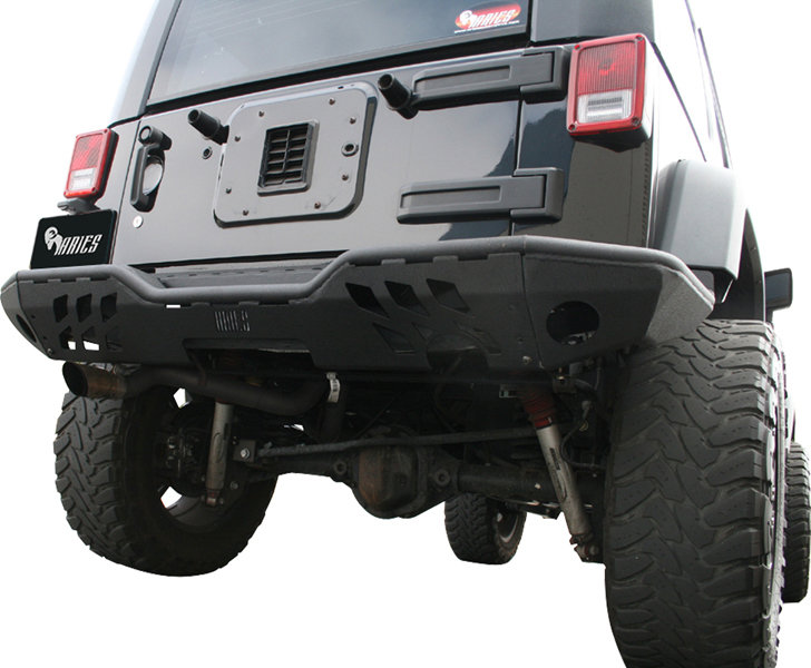 Aries 256001 Rear Bumper End Caps in Textured Black for 0717 Jeep