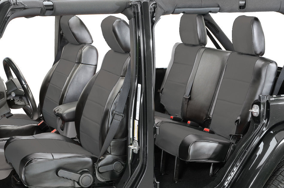 Coverking Front Rear Leatherette Seat Covers For 97 01 Jeep Coverking Front Rear Leatherette Seat Covers For 97 01 Jeep Wrangler Tj Quadratec