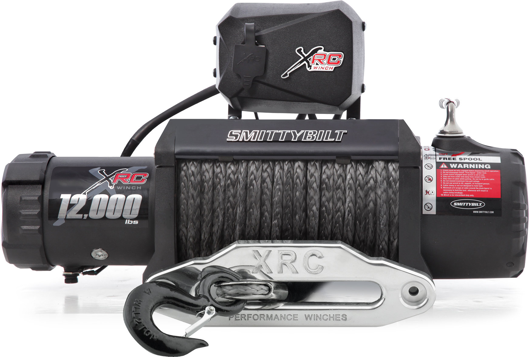 Smittybilt 98412 XRC12.5 Gen2 Winch with Synthetic Line Quadratec