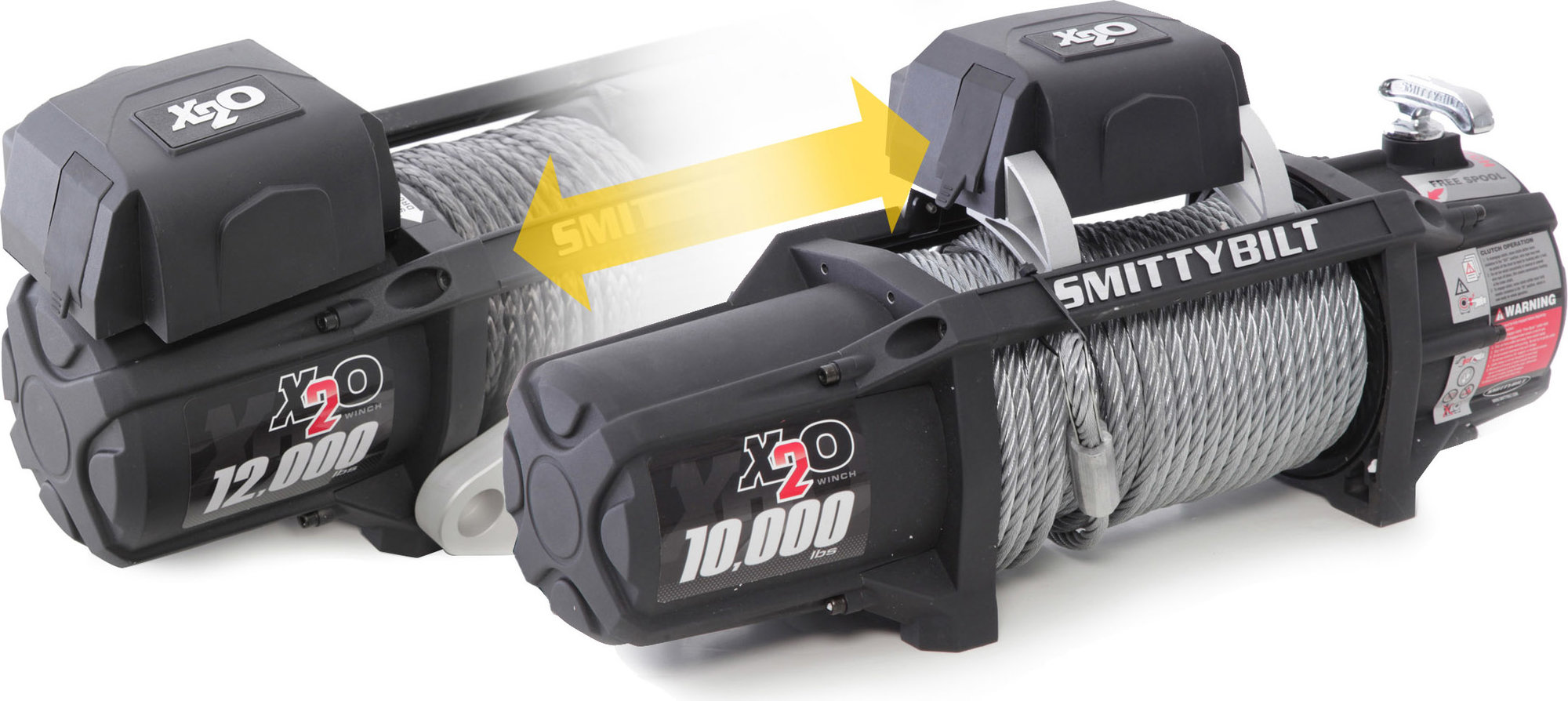 Smittybilt KIT X2O15.5 Gen2 Winch with 3" x 30' 30,000lb. Recovery