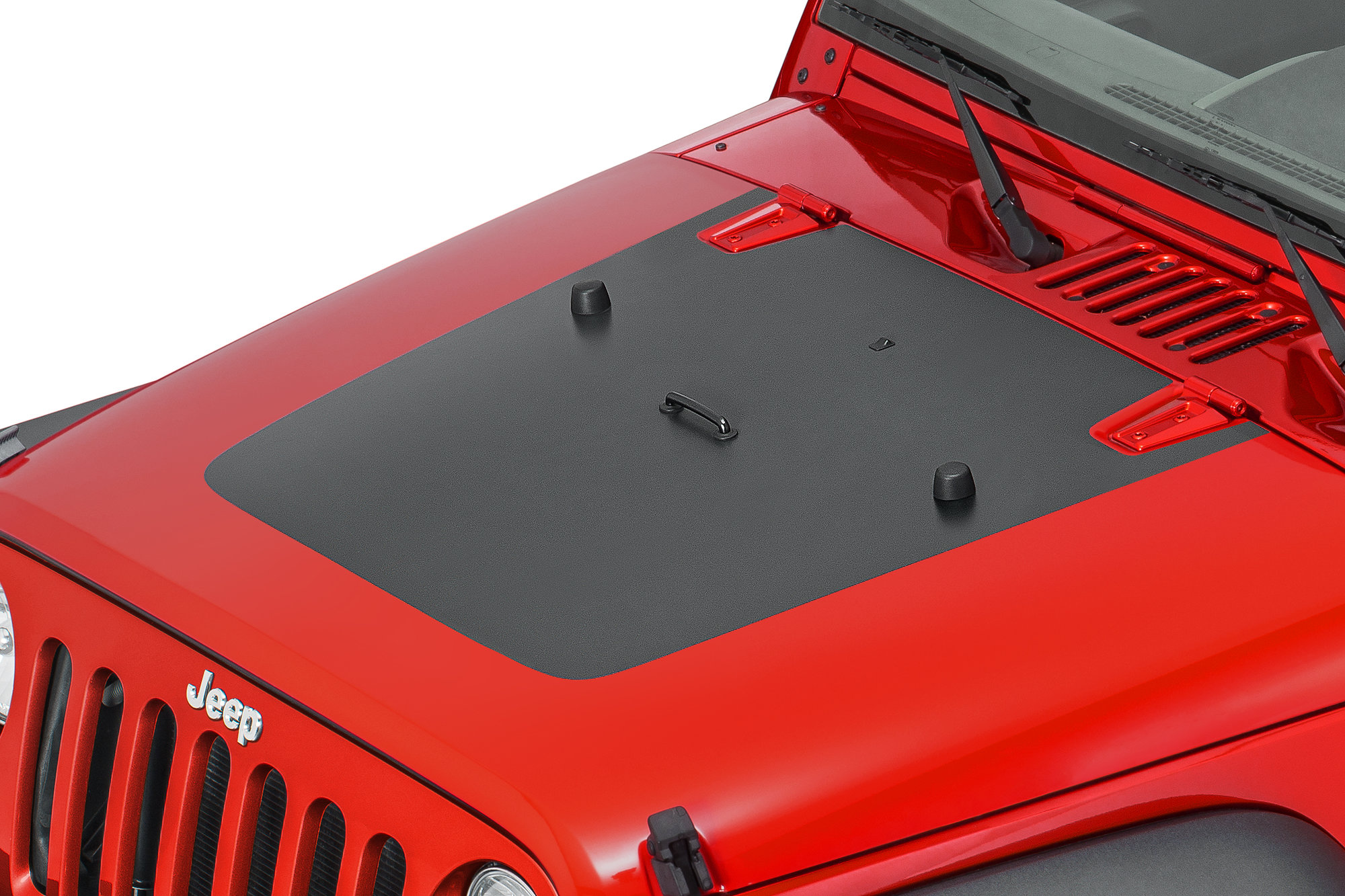 Dekor Aufkleber Motorhaube Rugged Ridge Vinyl Hood Black Out Jeep Wrangler  JK JKU ab 07