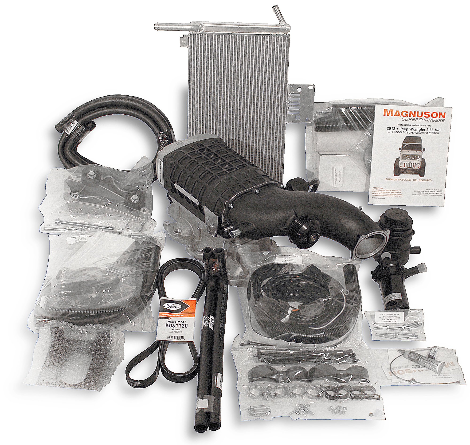 Magnuson 11336005BL Supercharger Kit for 12-18 Jeep Wrangler JK with  |  Quadratec