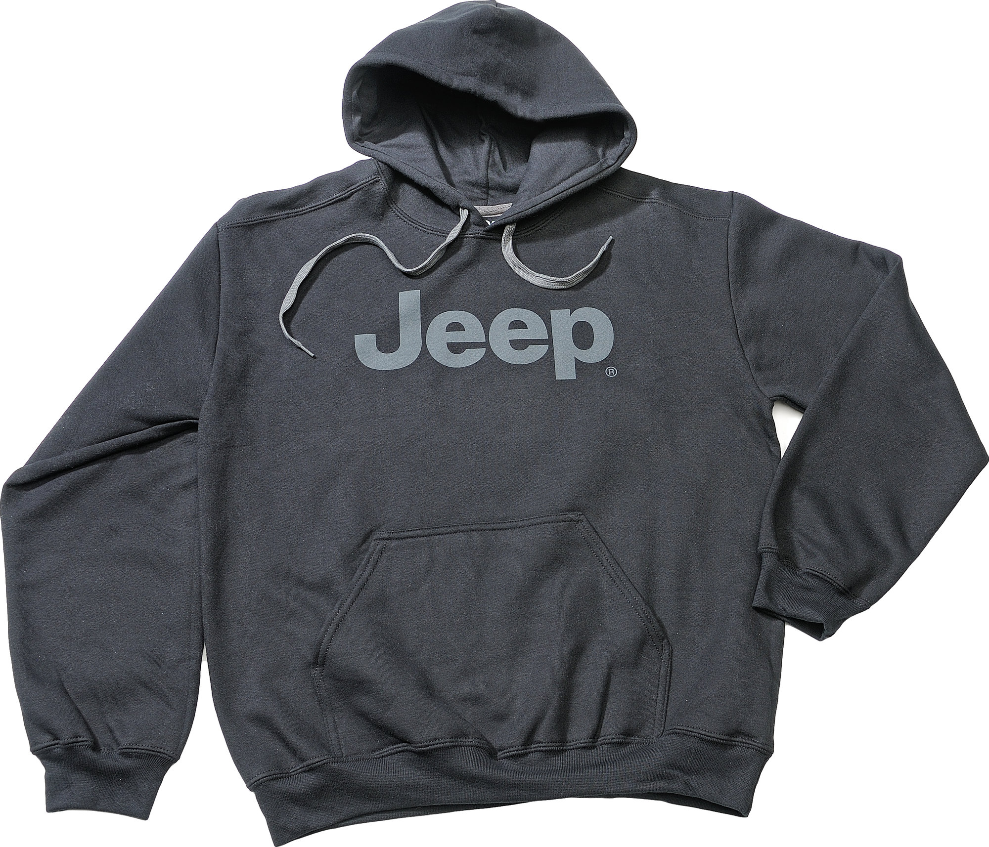 Mopar Jeep Premium Cotton Ringspun Hoodie in Black Quadratec