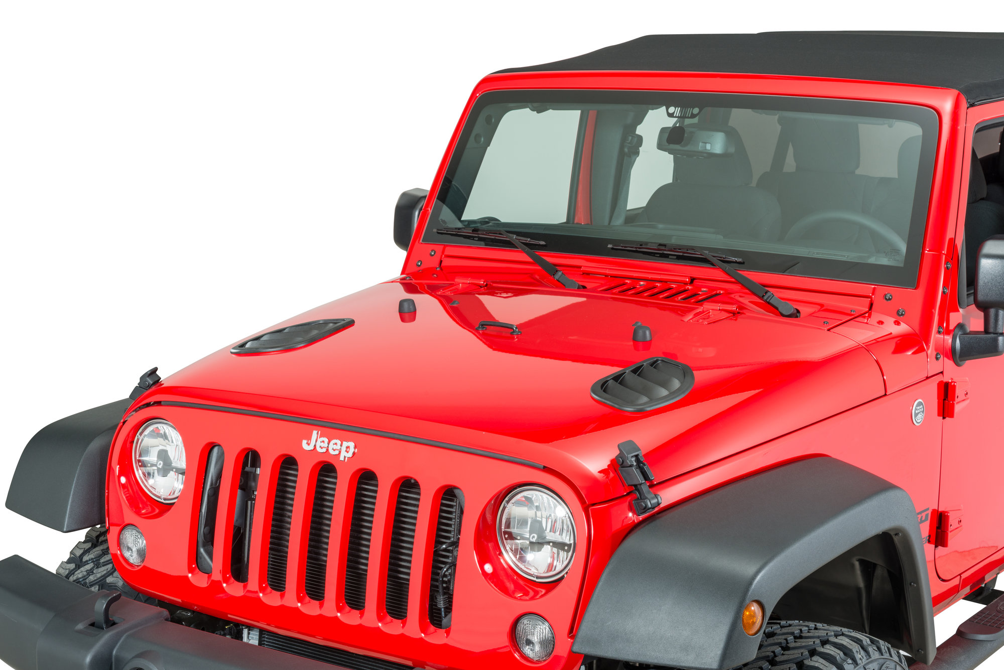 Daystar KJ71048BK Side Hood Vents for 07-18 Jeep Wrangler JK | Quadratec