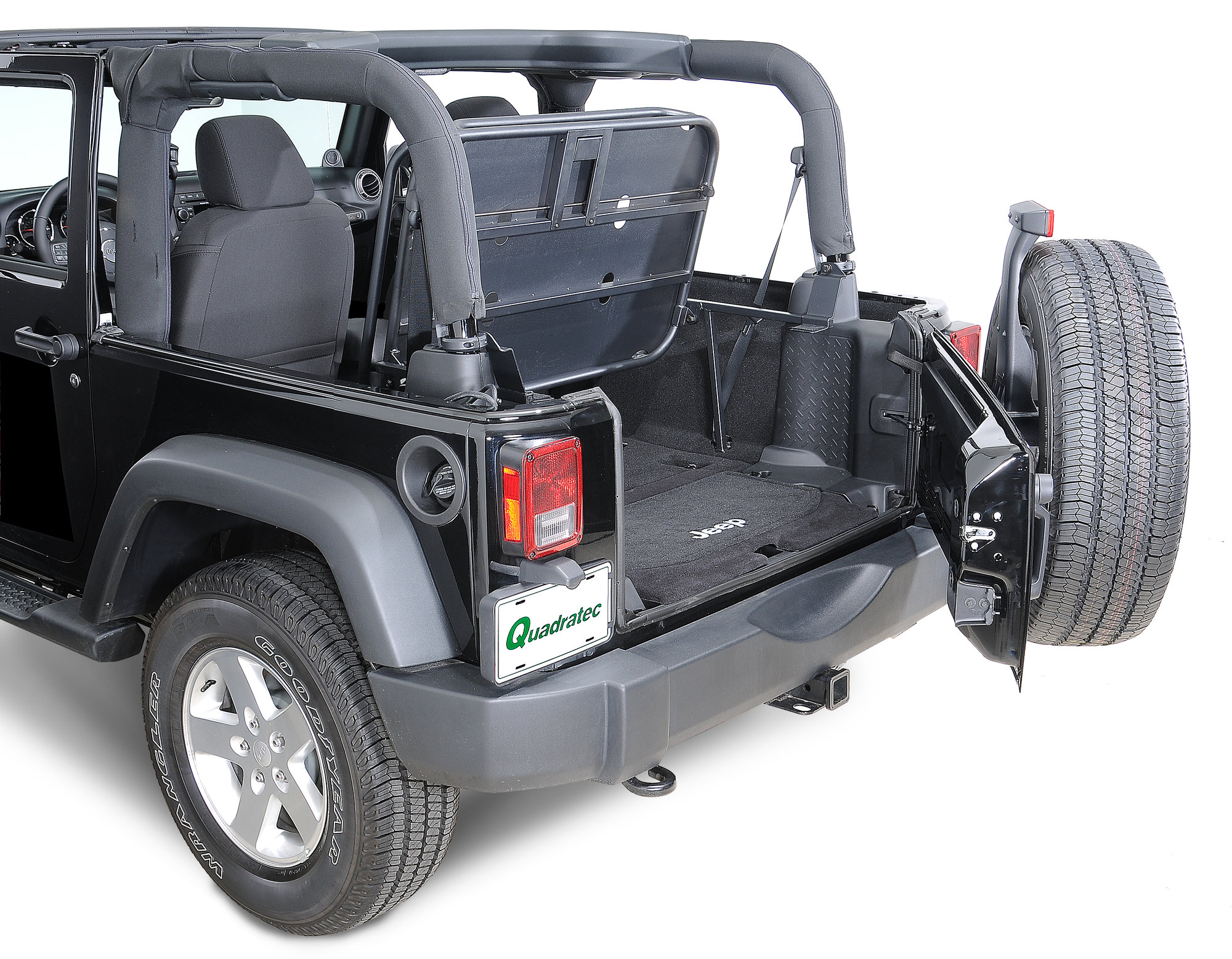 Rampage Products Rear Interior Sport Rack for 07-18 Jeep Wrangler JK 2 Door  | Quadratec