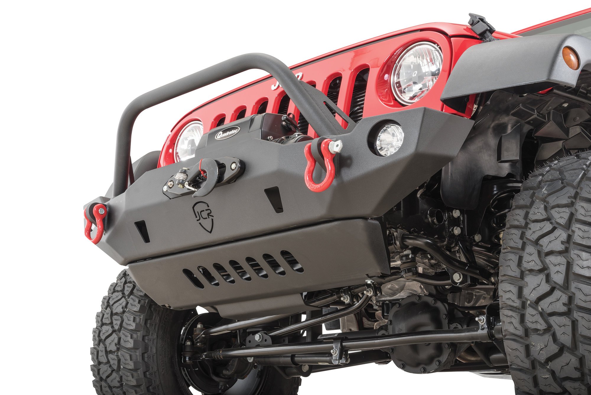 Quadratec Modular Winch Ready Front Bumper for 07-18 Jeep Wrangler