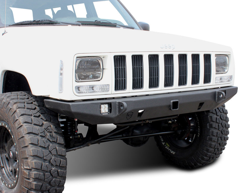 JCR Offroad Crusader Front Bumper with 2" Receiver Hitch for 8401 Jeep