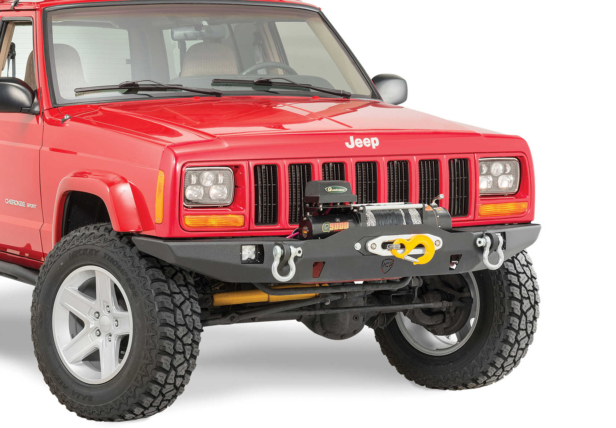 Jcr Offroad Vanguard Front Winch Bumper For 84 01 Jeep Cherokee Xj