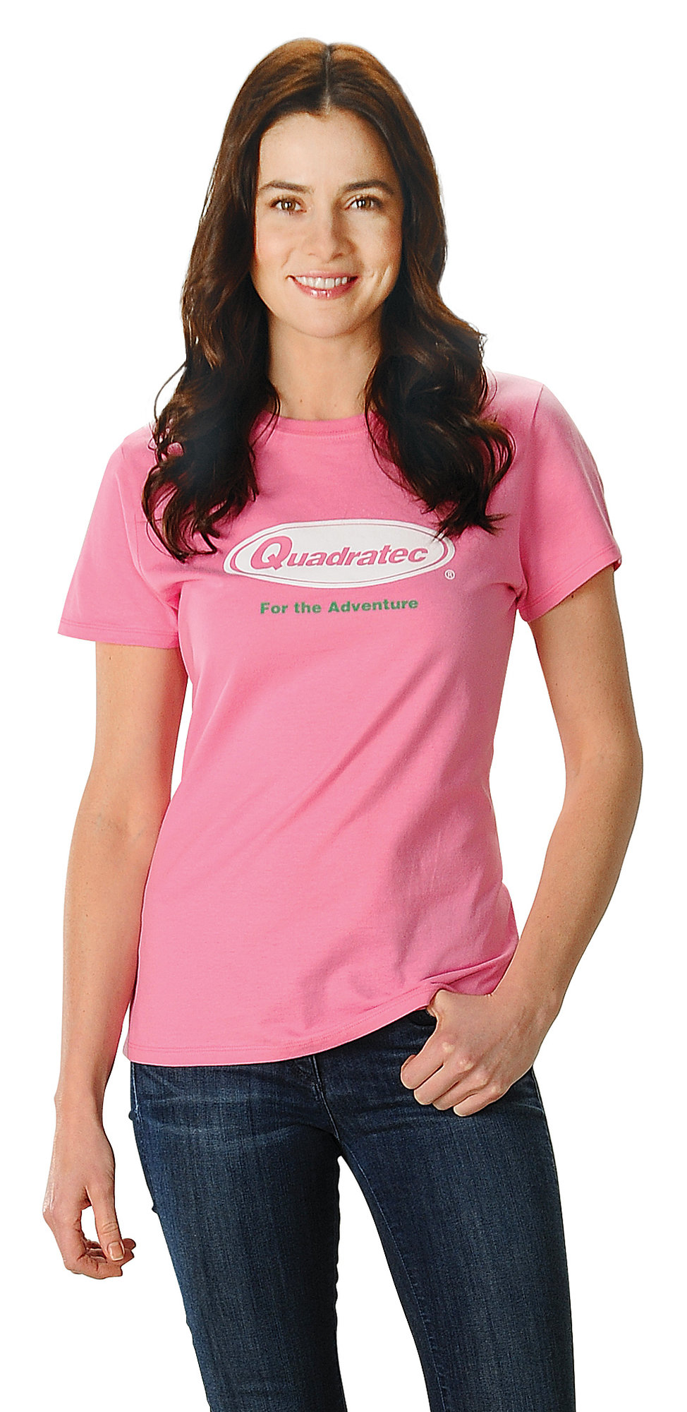 Quadratec® Essential Logo Women's Logo T-Shirt in Pink | Quadratec