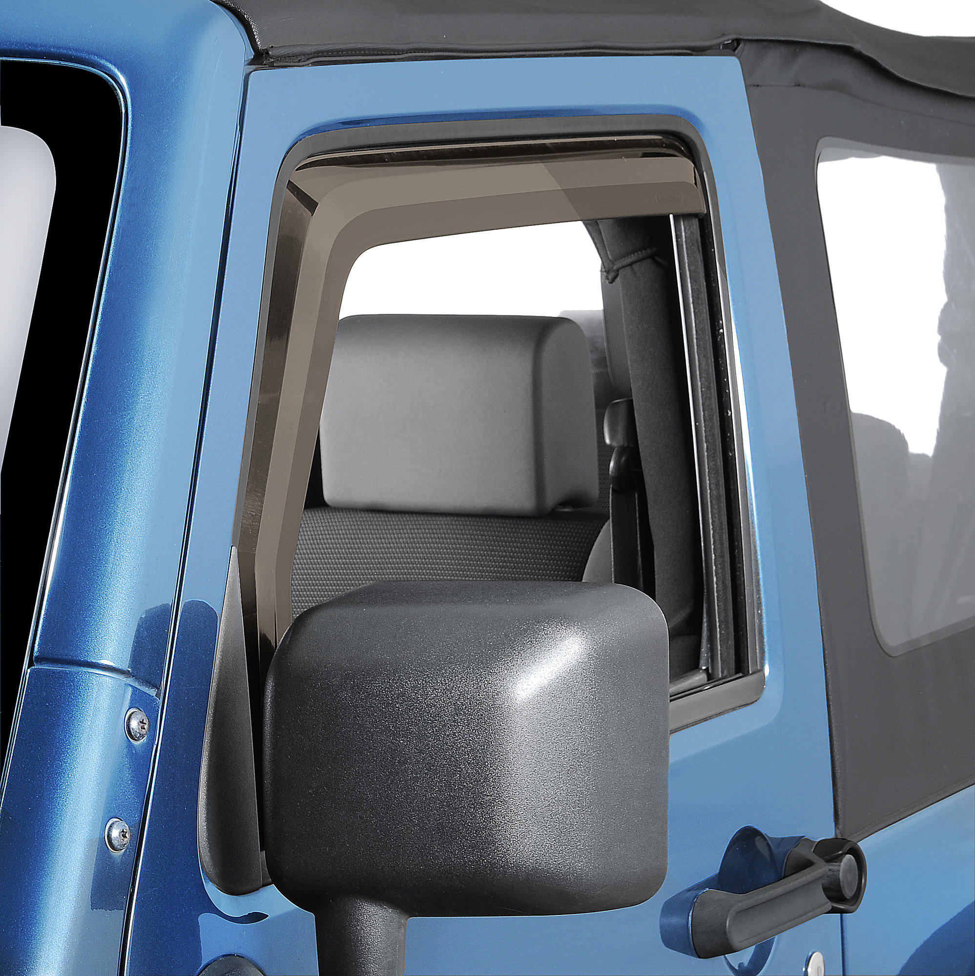 Quadratec 2pc Window Visors for 07-18 Jeep Wrangler JK | Quadratec