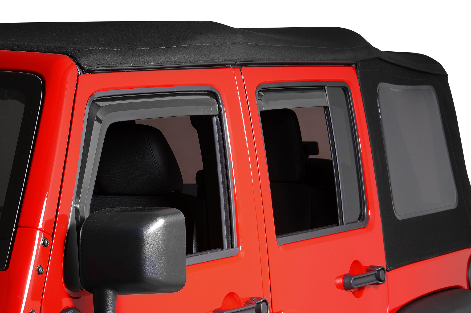 Quadratec 4pc Window Visors for 07-18 Jeep Wrangler JK Unlimited | Quadratec