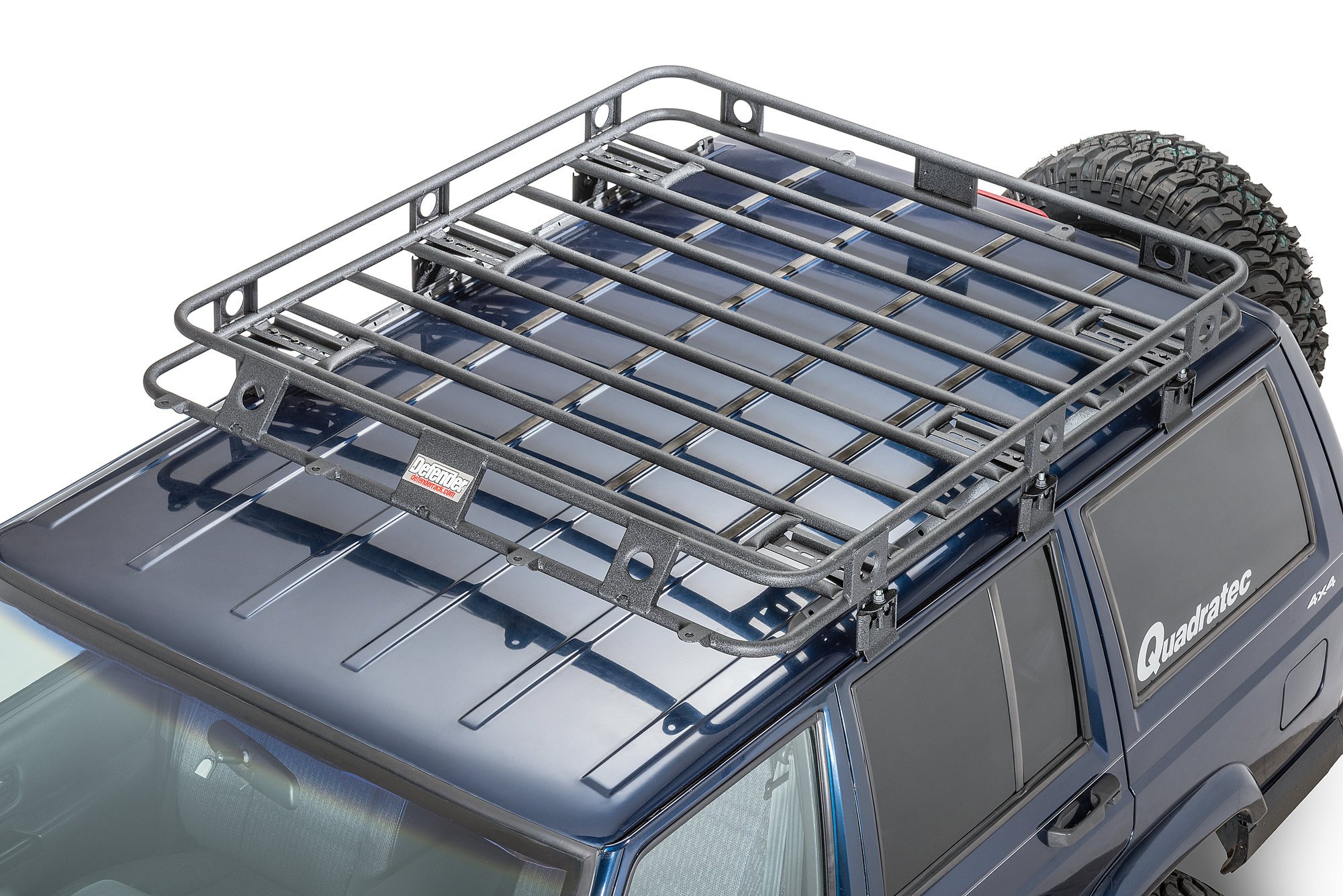 Smittybilt Defender Roof Rack for 84-01 Jeep Cherokee XJ with Rain Gutter  Mount | Quadratec