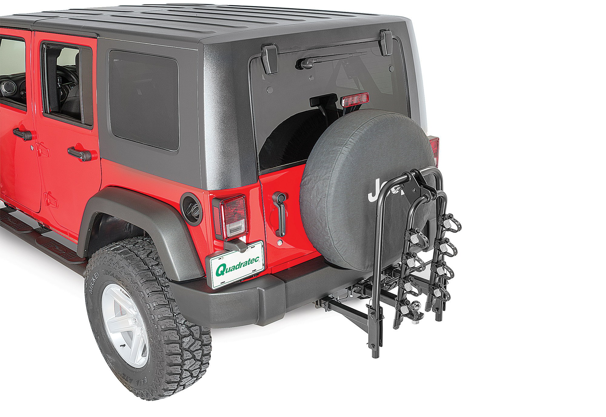 VersaHitch with Bike Rack, Jeep Logo Hitch Plug & Wiring Kit for 07-18 Jeep  Wrangler JK | Quadratec