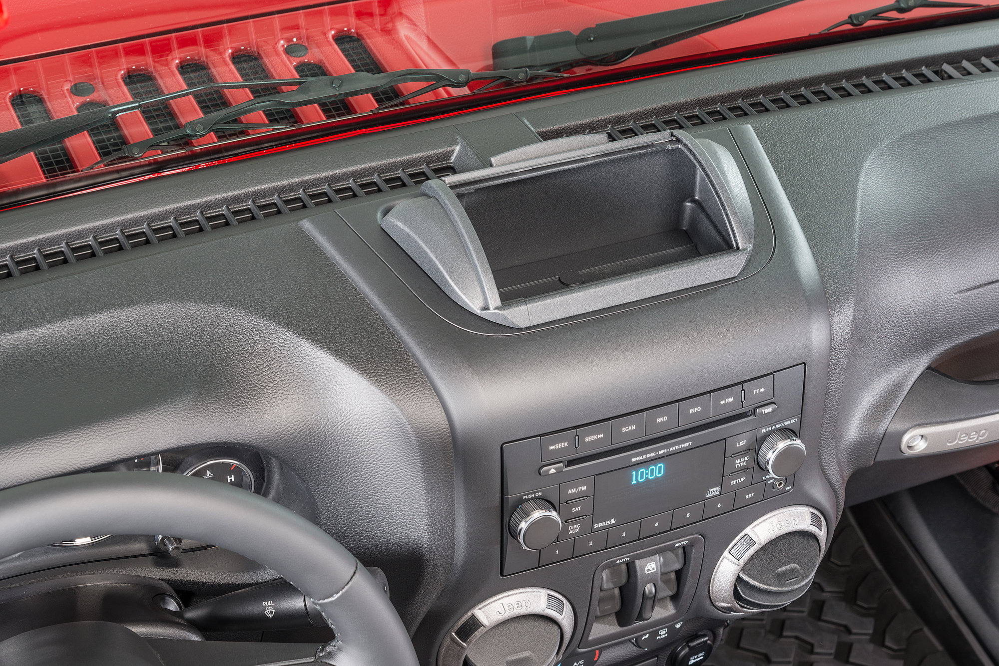 Vertically Driven Products 31800 Roll Top Dash Storage Console for 11-18 Jeep  Wrangler JK | Quadratec